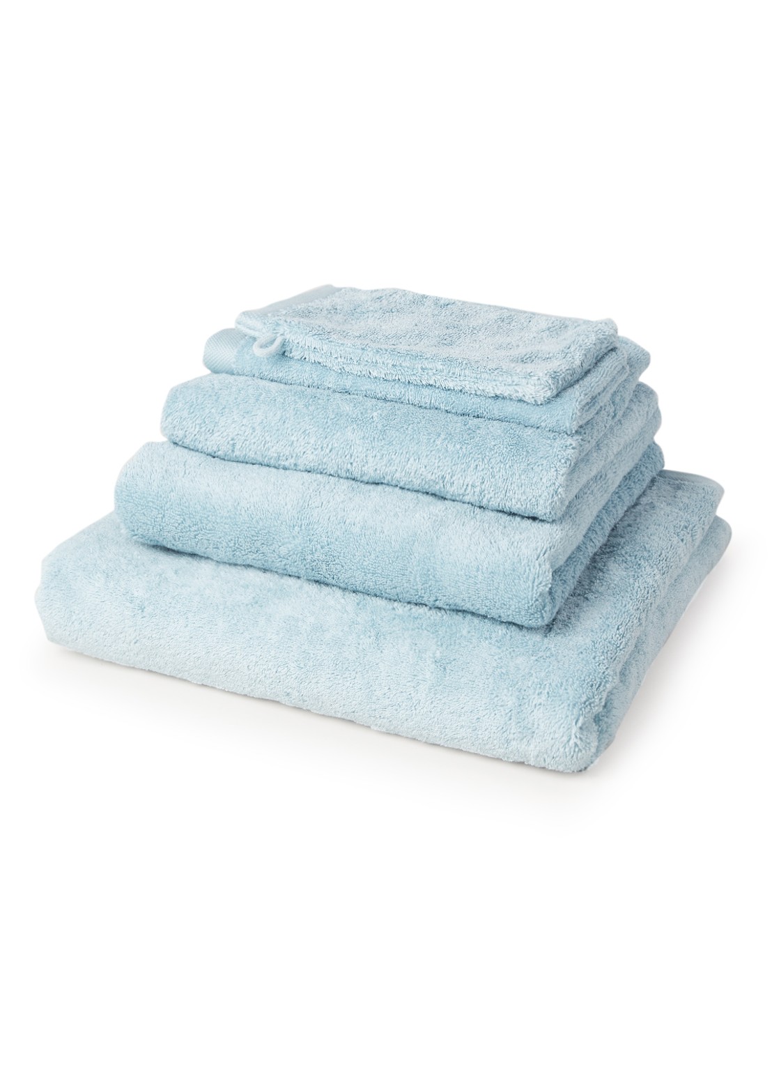 Aquanova London gastendoek 30 cm x 50 cm - voorkant 2 lichtblauw