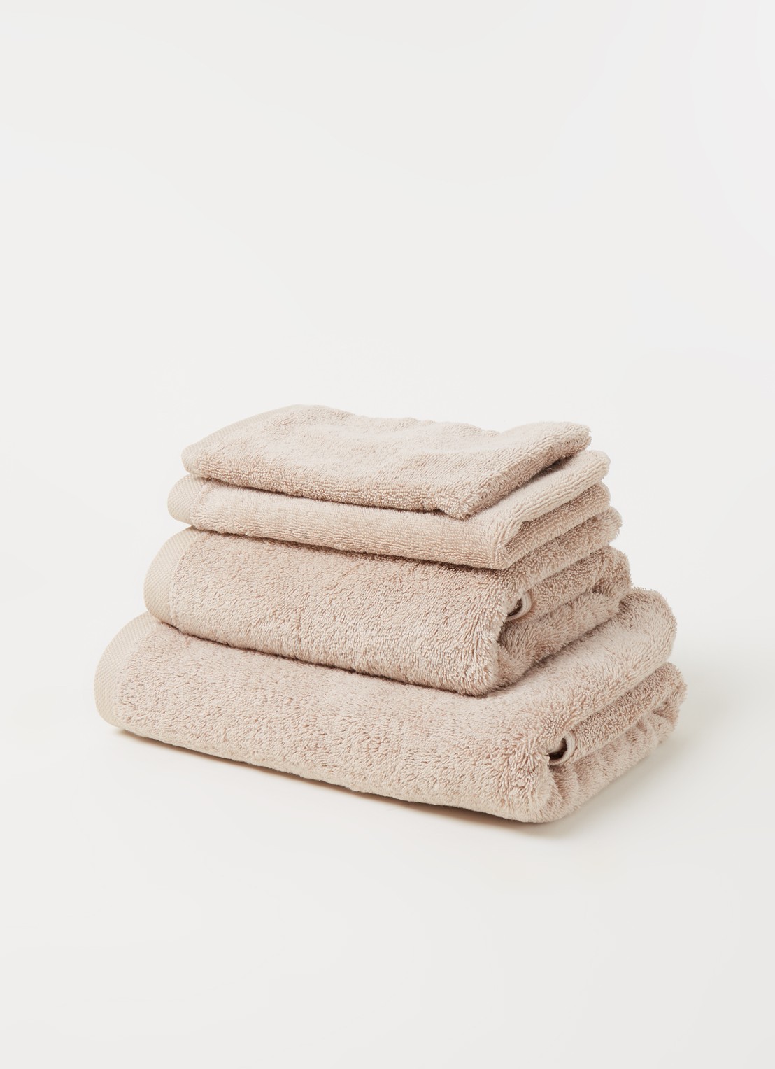 Aquanova London gastendoek - 600 gr/m² - 30 x 50 cm - voorkant 2 lichtbruin