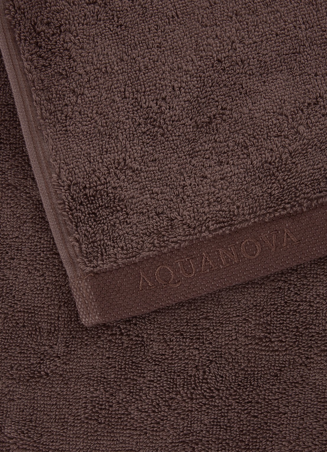 Aquanova London gastendoek - 600 gr/m2 - 30 x 50 cm - detail bruin