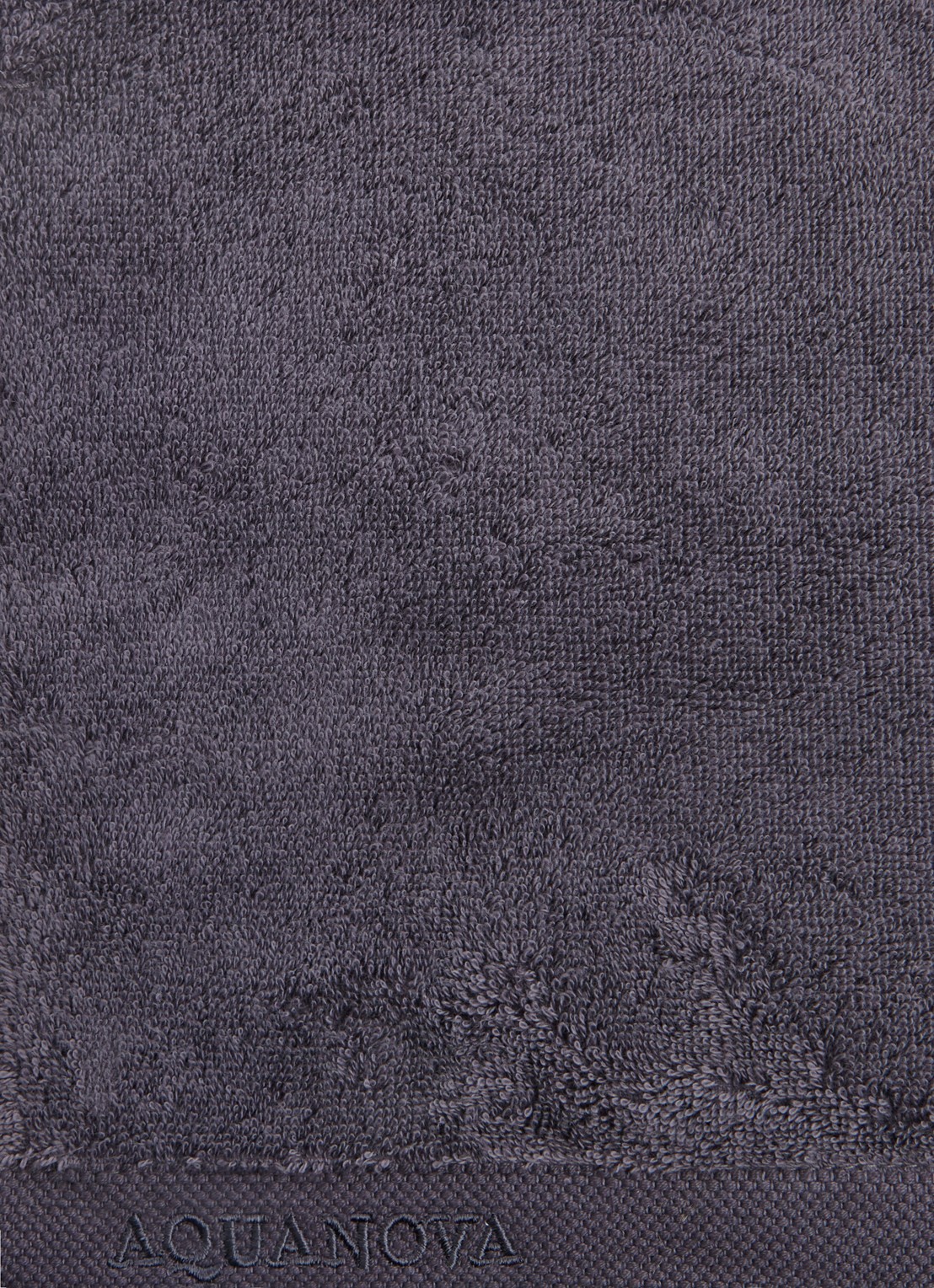 Aquanova London washand 16 x 22 cm - detail 2 antraciet