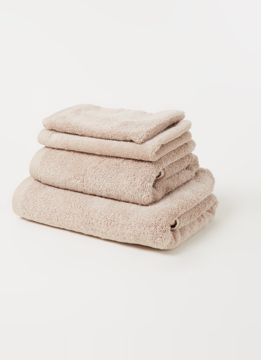 Aquanova London washand - 600 gr/m² - 16 x 22 cm - voorkant 2 donkerbeige