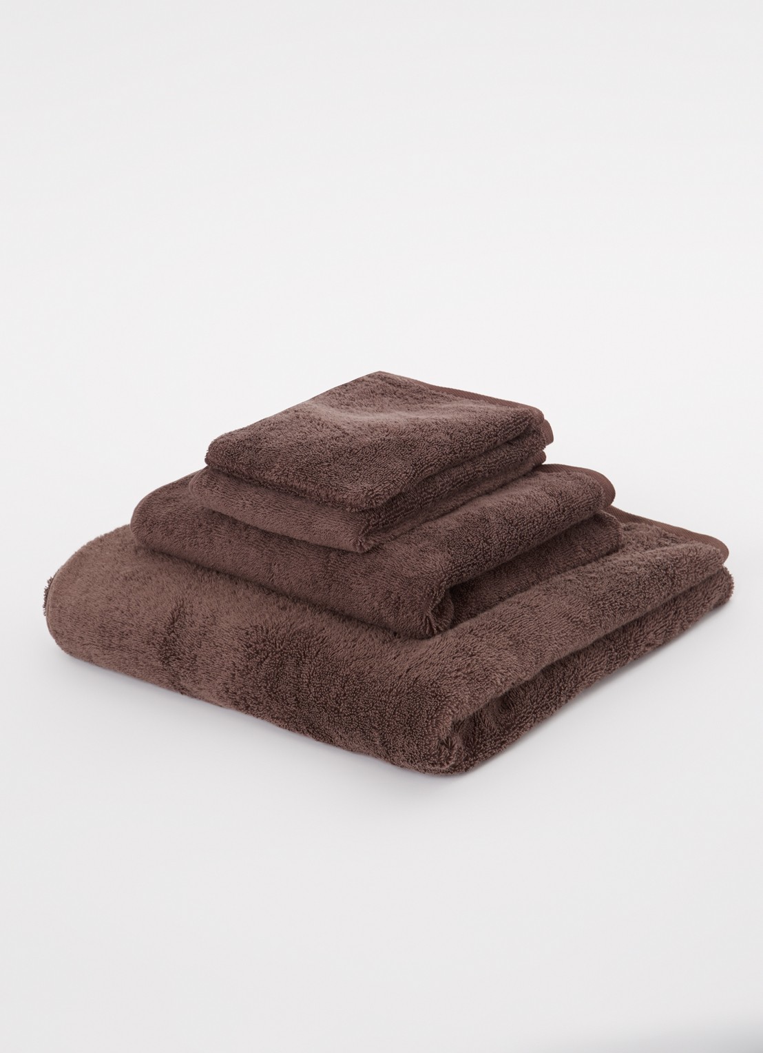 Aquanova London washand - 600 gr/m² - 16 x 22 cm - voorkant 2 bruin
