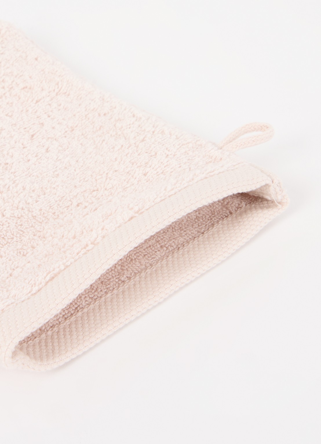 Aquanova London washand - 600 gr/m² - 16 x 22 cm - detail beige