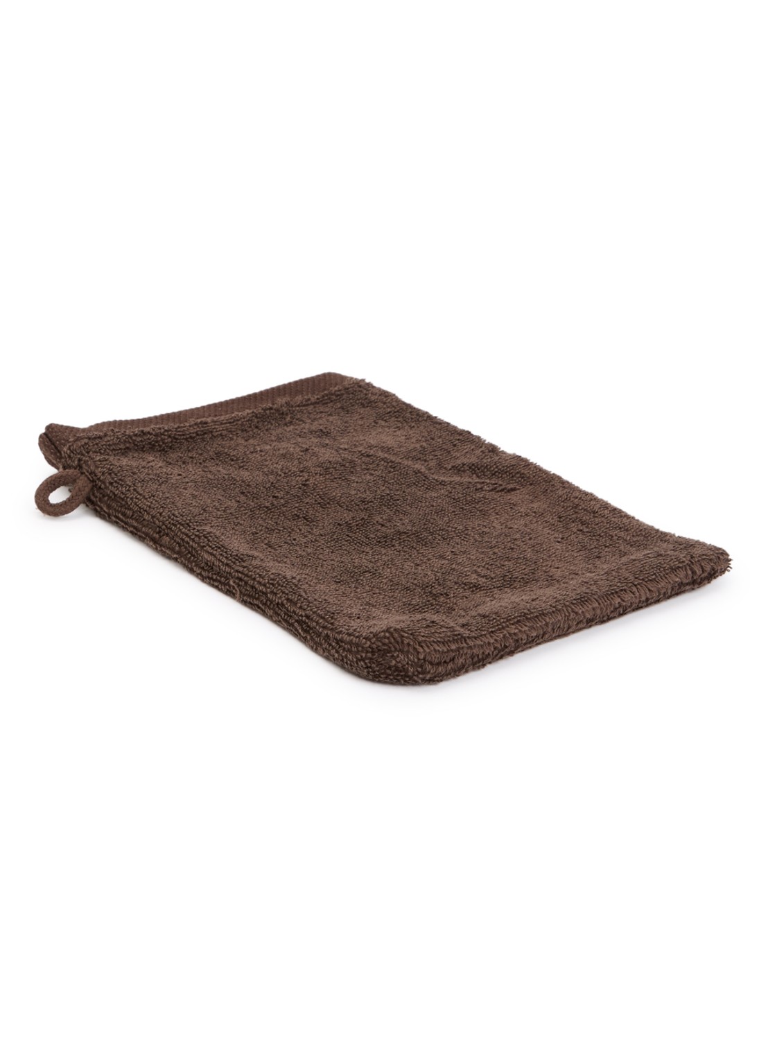 Aquanova London washand - 600 gr/m² - 16 x 22 cm - voorkant donkerbruin