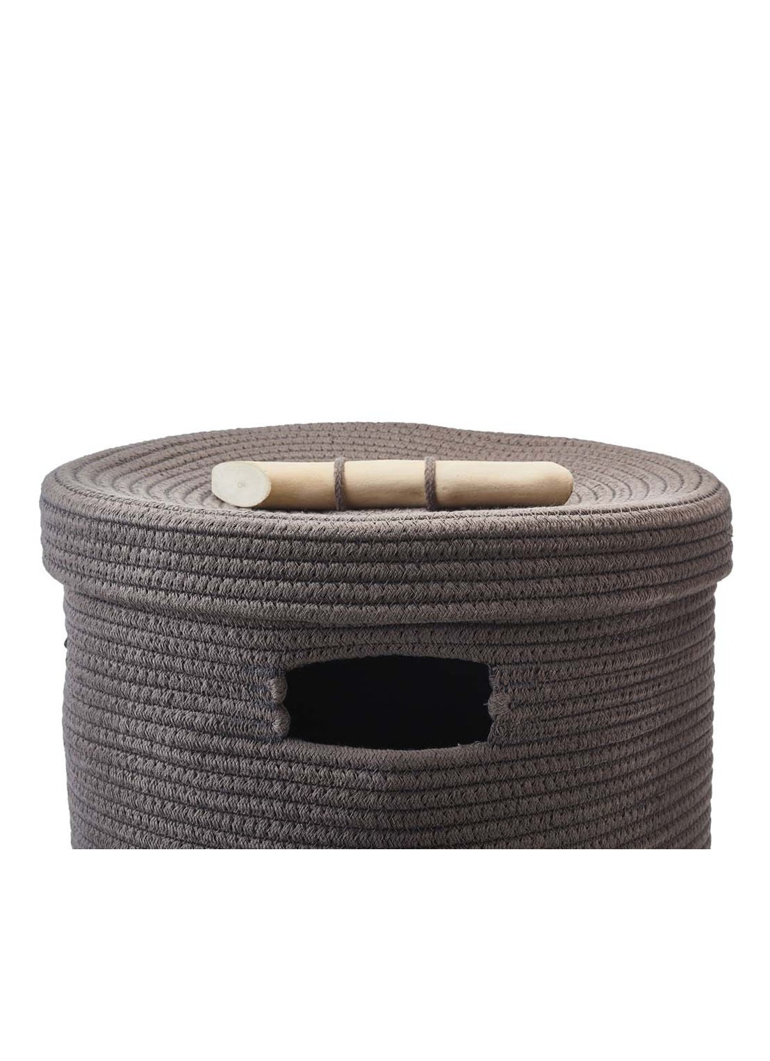 Aquanova Otis wasmand 55 cm - detail 4 donkerbruin