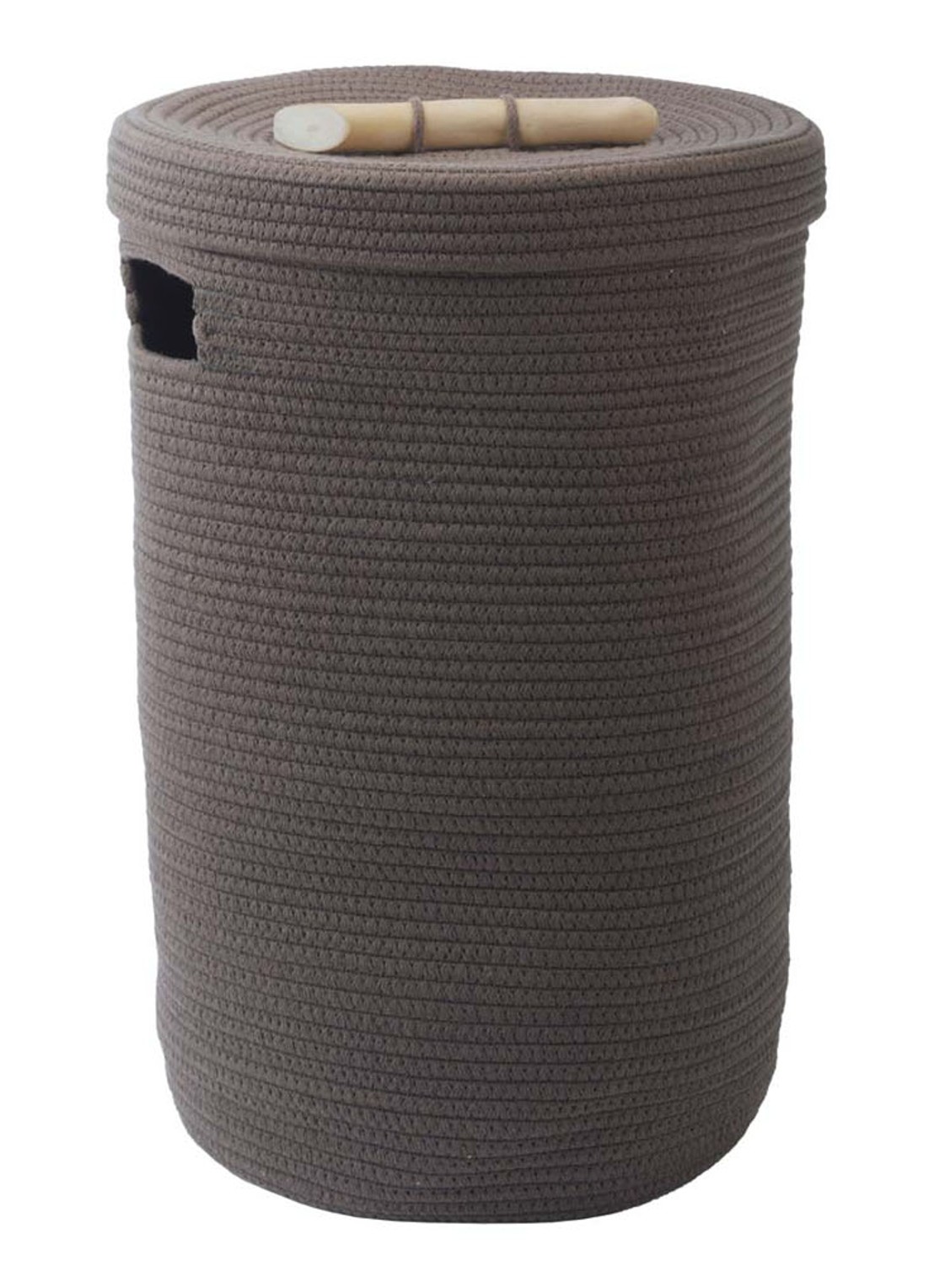 Aquanova Otis wasmand 55 cm - voorkant donkerbruin