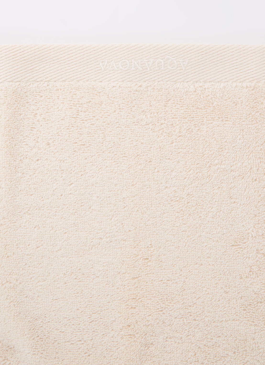Aquanova Rio handdoek set van 4 - 500 gr/m2 - detail beige