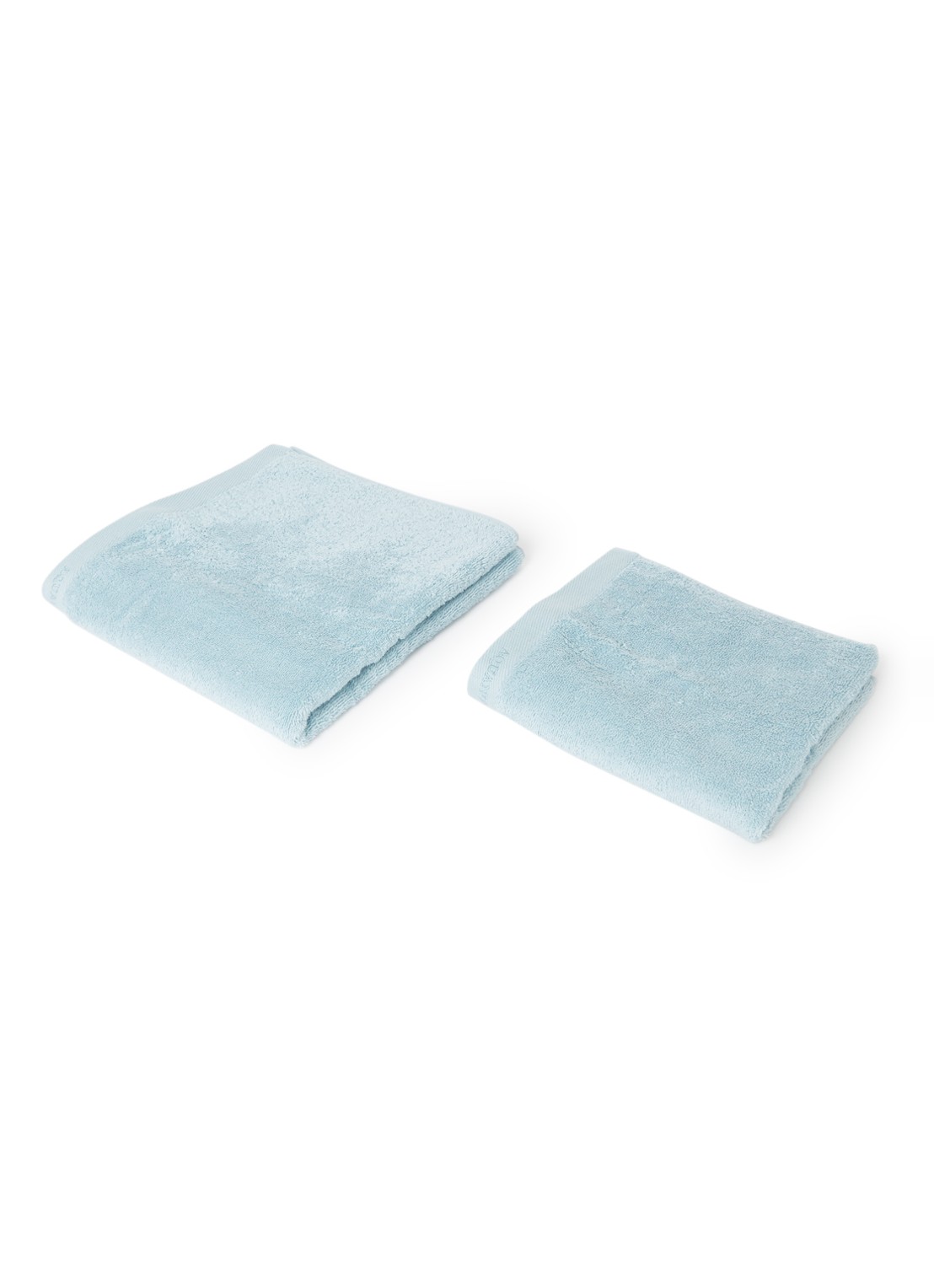 Aquanova Rio handdoek set van 4 - 500 gr/m2 - voorkant 2 zeegroen