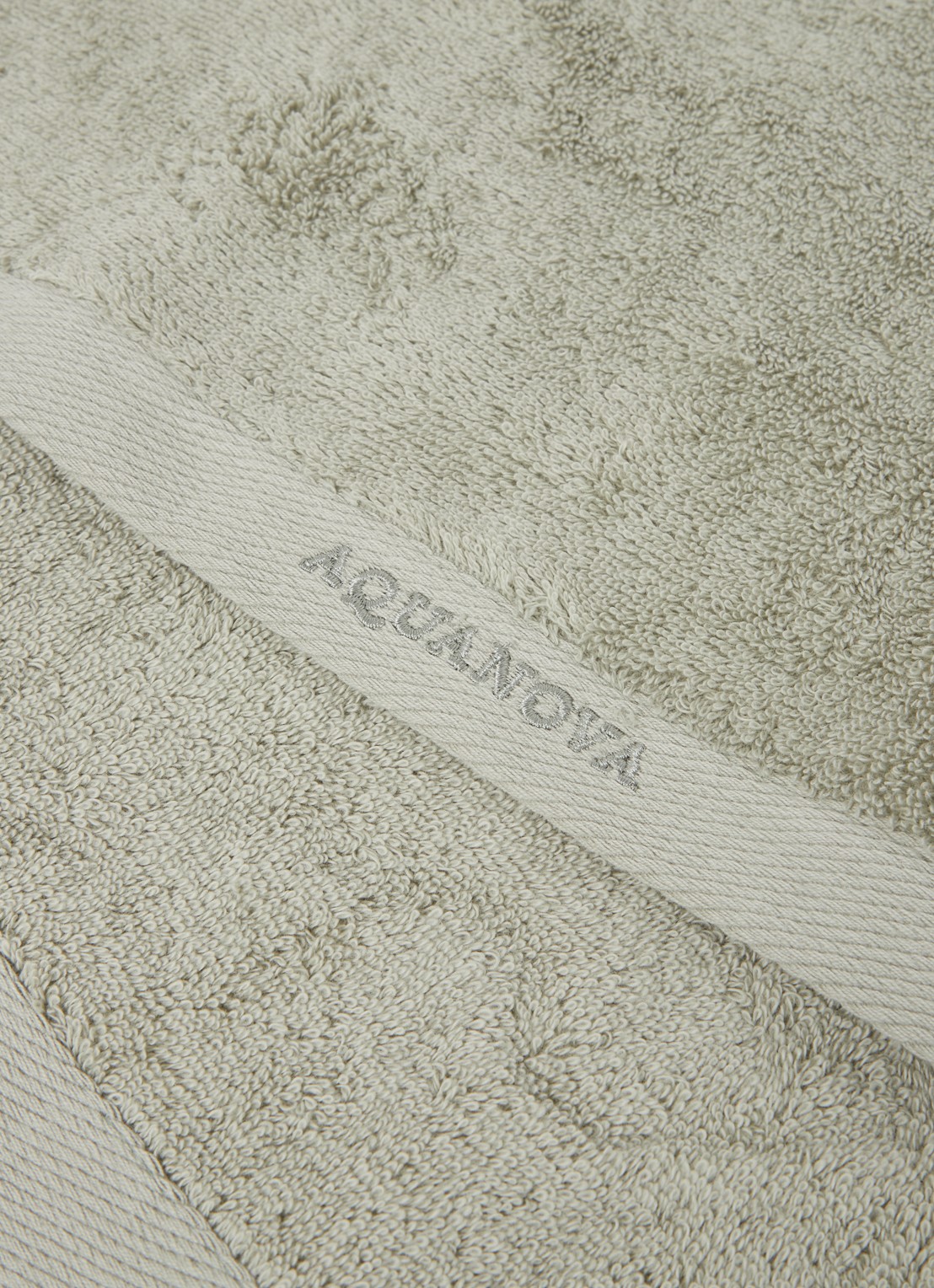 Aquanova Rio handdoek set van 4 - 500 gr/m2 - detail 2 olijfgroen