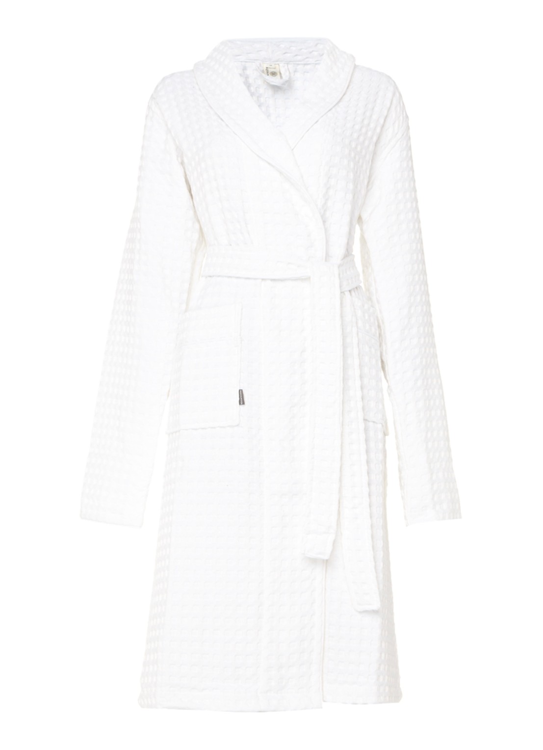 Aquanova Viggo badjas van  katoen - unisex - voorkant 3 wit