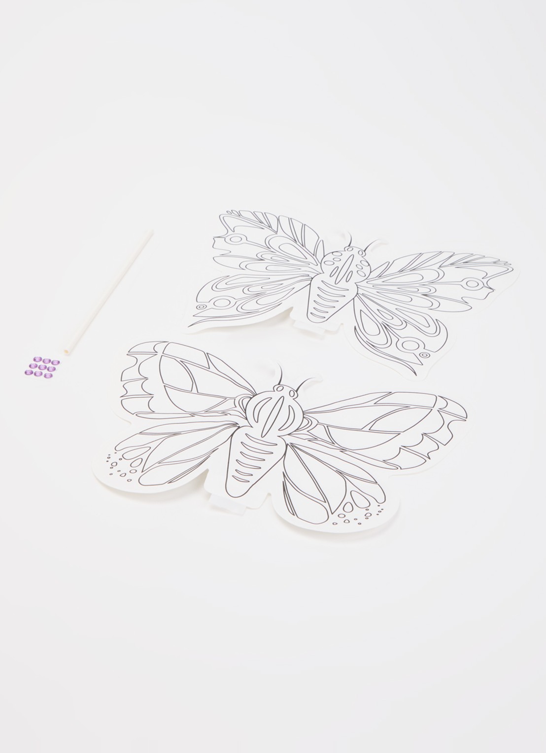 Ara Creative Butterfly opblaasbare kleurplaat set van 2 - voorkant 2 multicolor