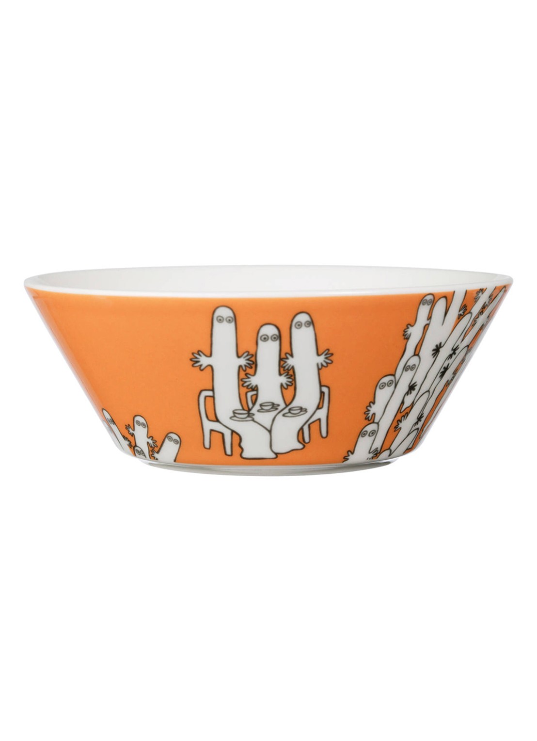 Arabia Hattifatteners Moomin kom 15 cm - voorkant orange