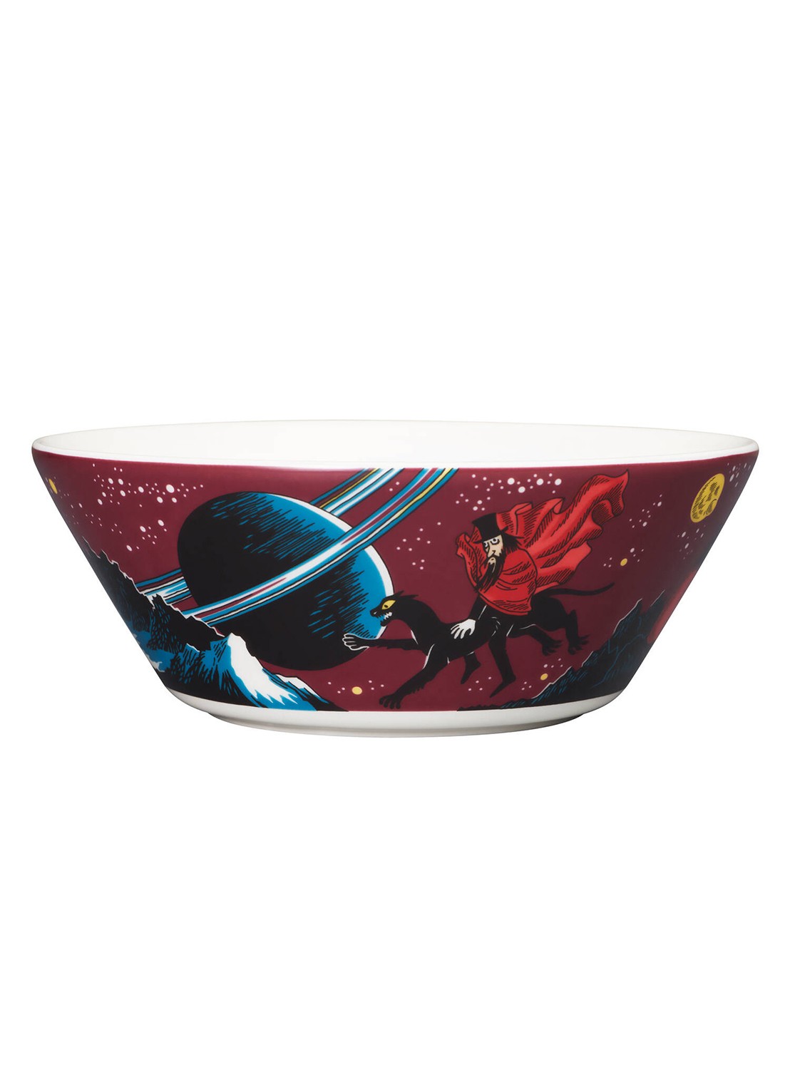 Arabia Hobgoblin kom 15 cm - voorkant 2 aubergine
