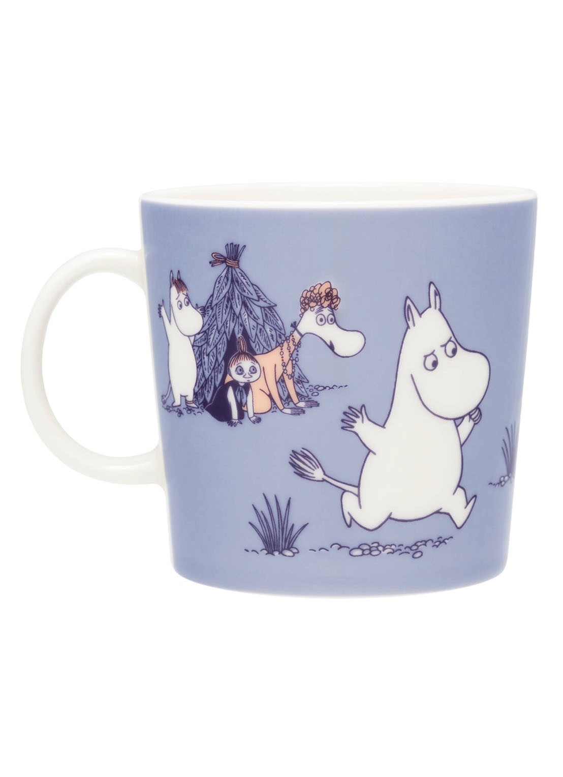 Arabia Moomin ABC B mok 40 cl - voorkant 2 lila