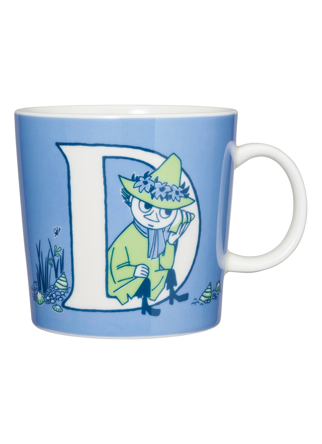 Arabia Moomin ABC D beker 40 cl - voorkant blauw