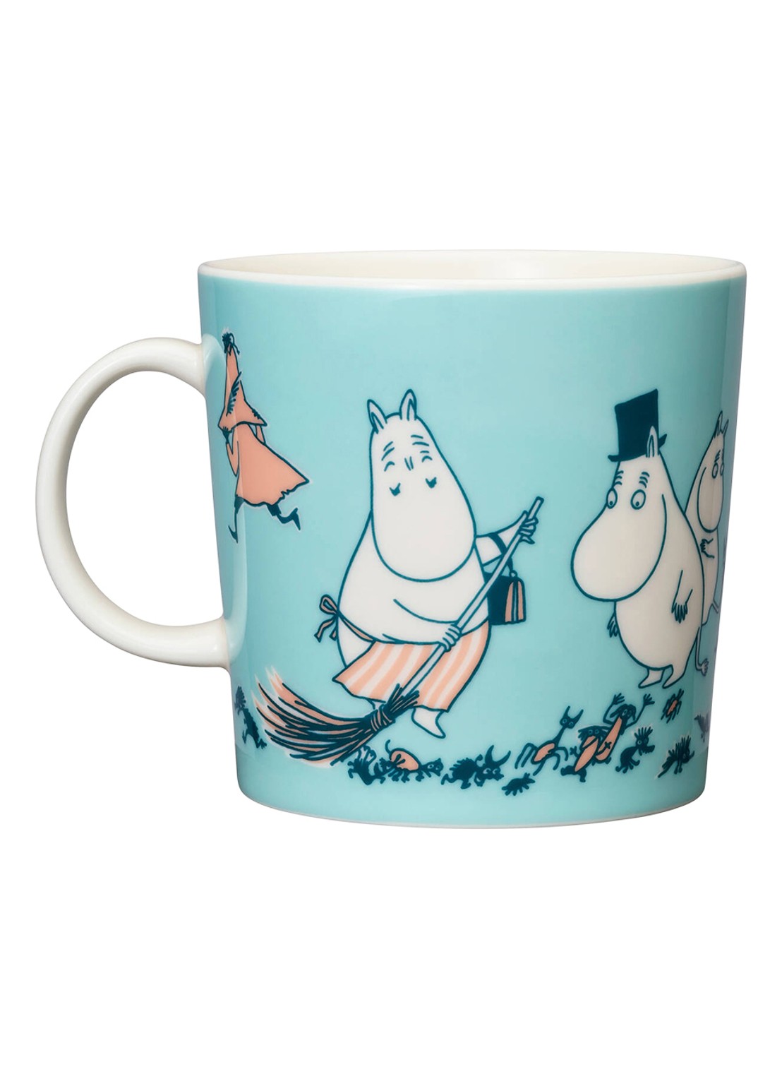 Arabia Moomin ABC H mok 40 cl - voorkant 2 turquoise