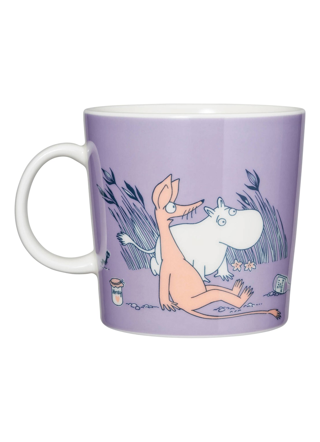 Arabia Moomin ABC N mok 40 cl - voorkant 2 lavendel
