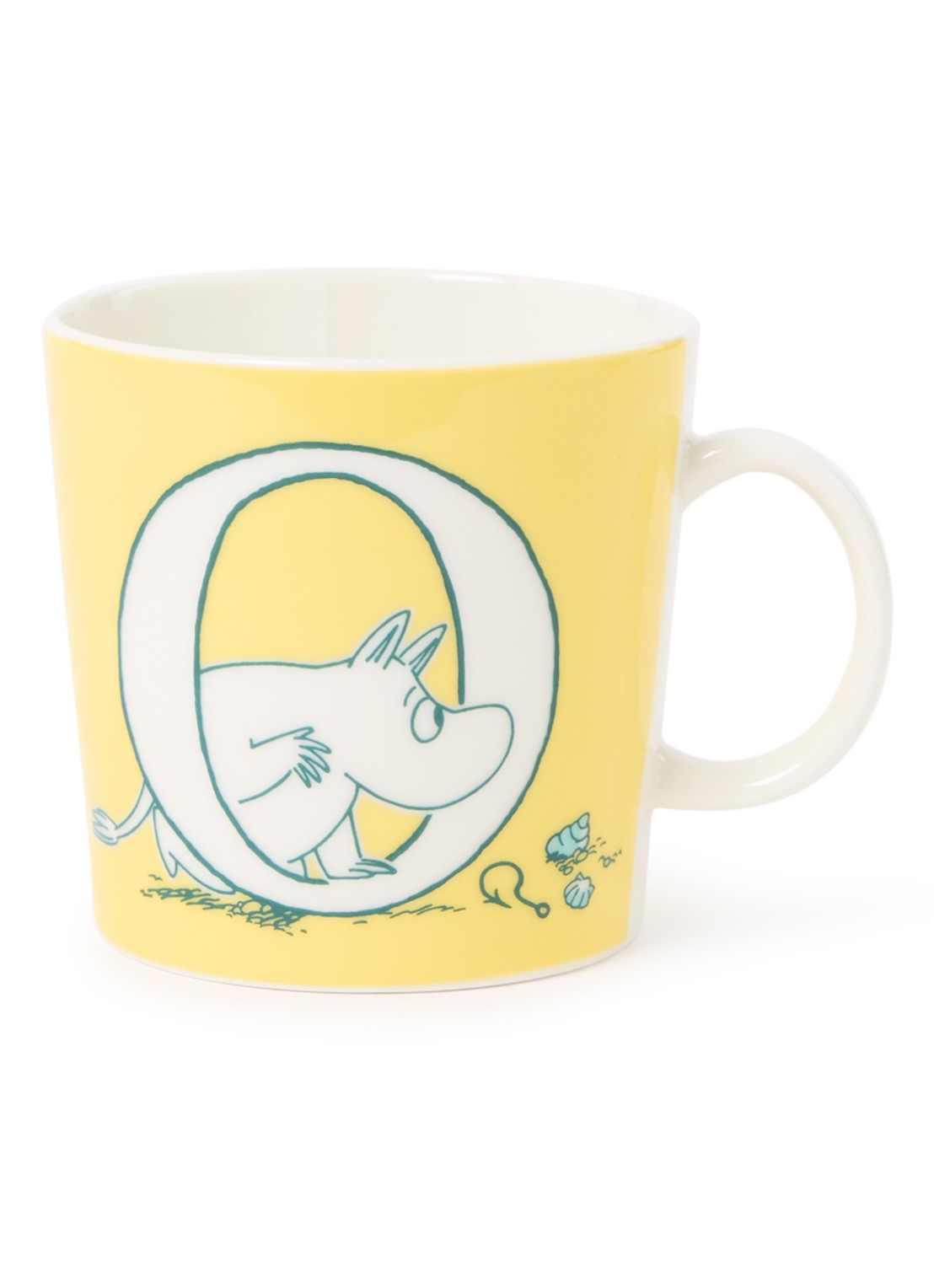 Arabia Moomin ABC O mok 40 cl - voorkant geel