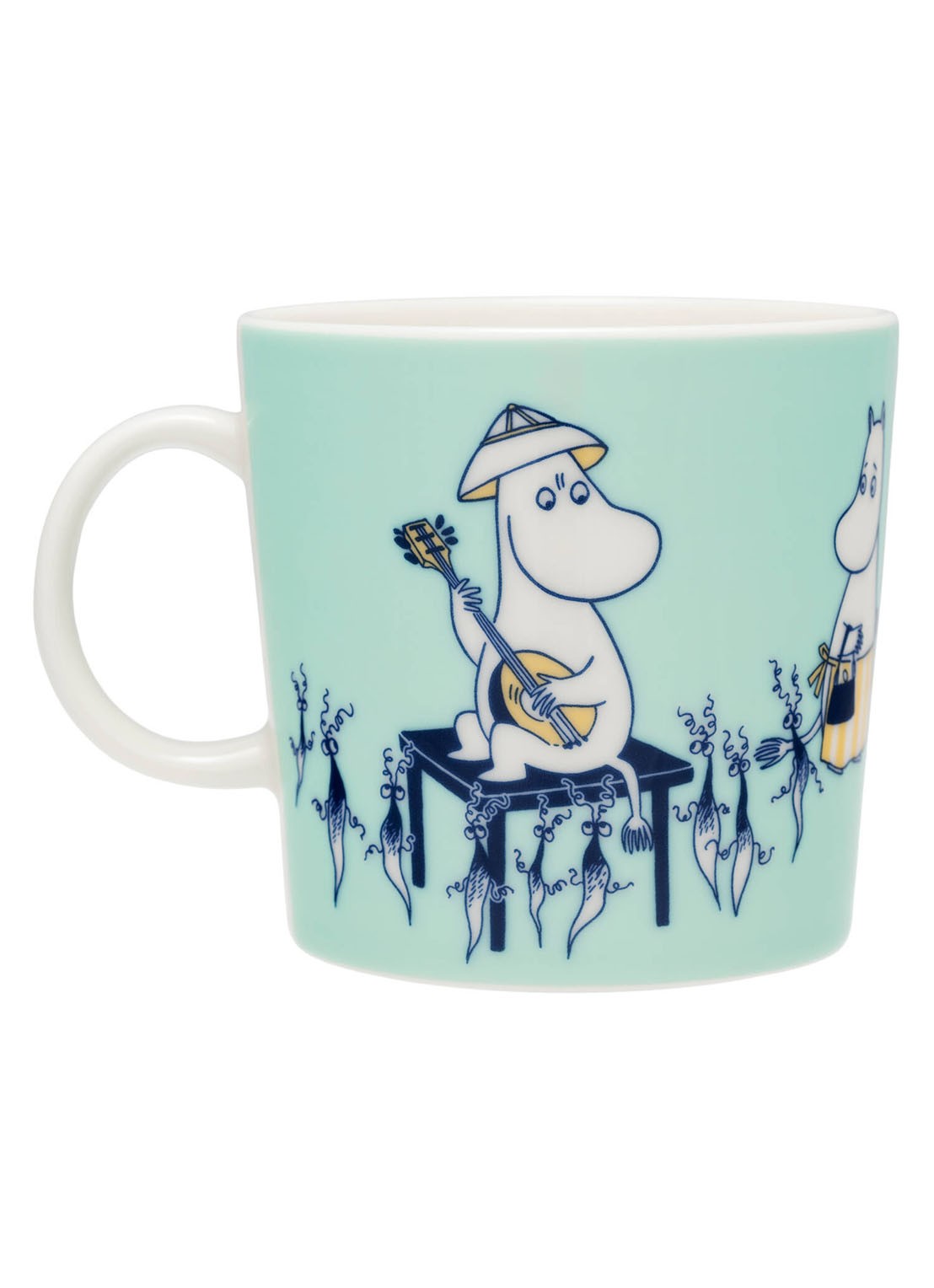 Arabia Moomin ABC Q mok 40 cl - voorkant 2 donkerblauw