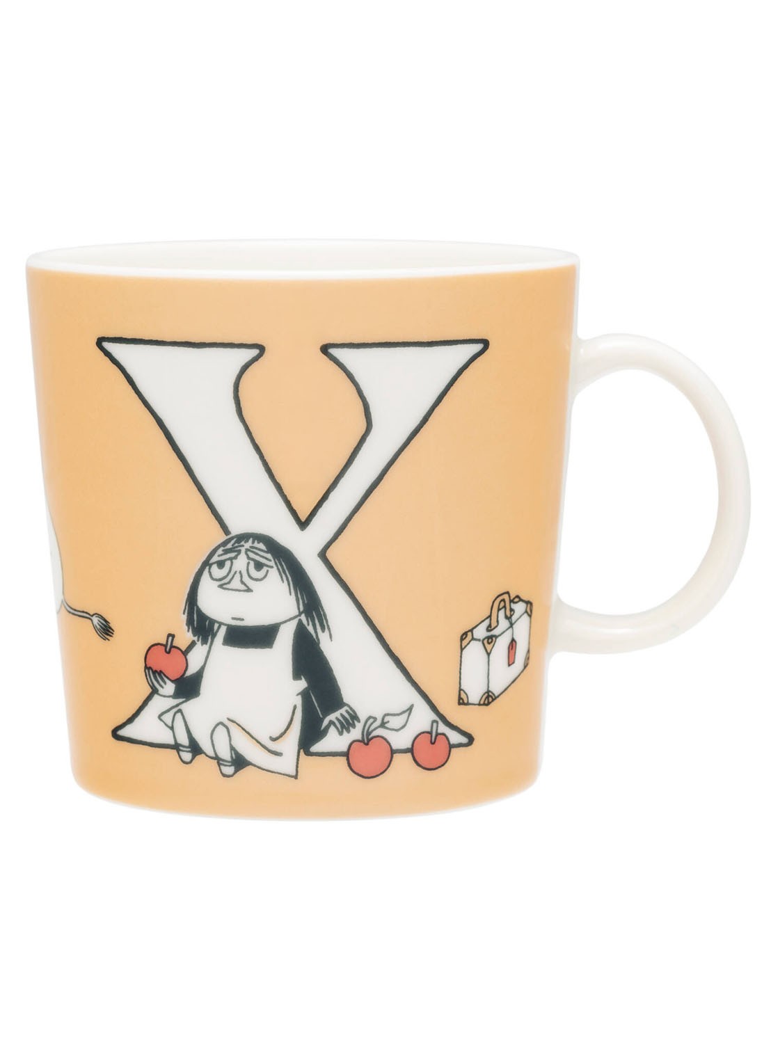 Arabia Moomin ABC X mok 40 cl - voorkant beige