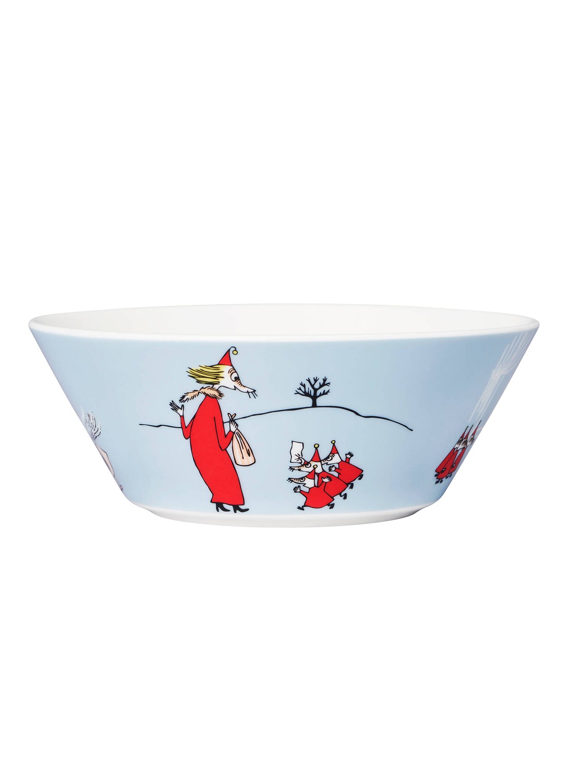 Arabia Moomin Fillyjonk kom 15 cm - voorkant blauwgrijs