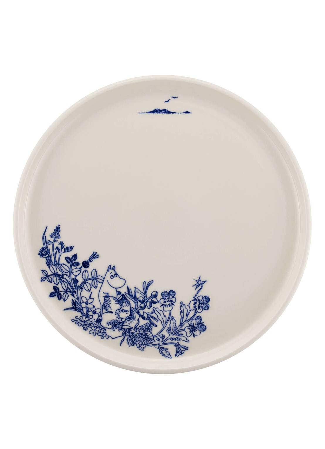 Arabia Moomin Haru dinerbord 25 cm - voorkant blauw