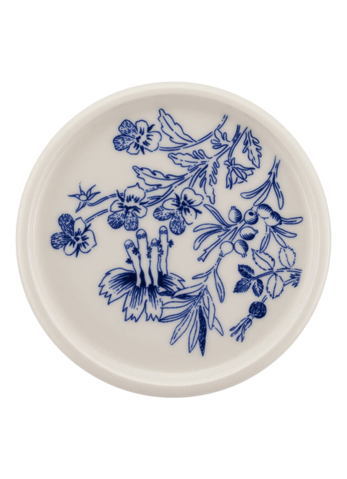 Arabia Moomin Haru gebaksbordje 12 cm - voorkant blauw