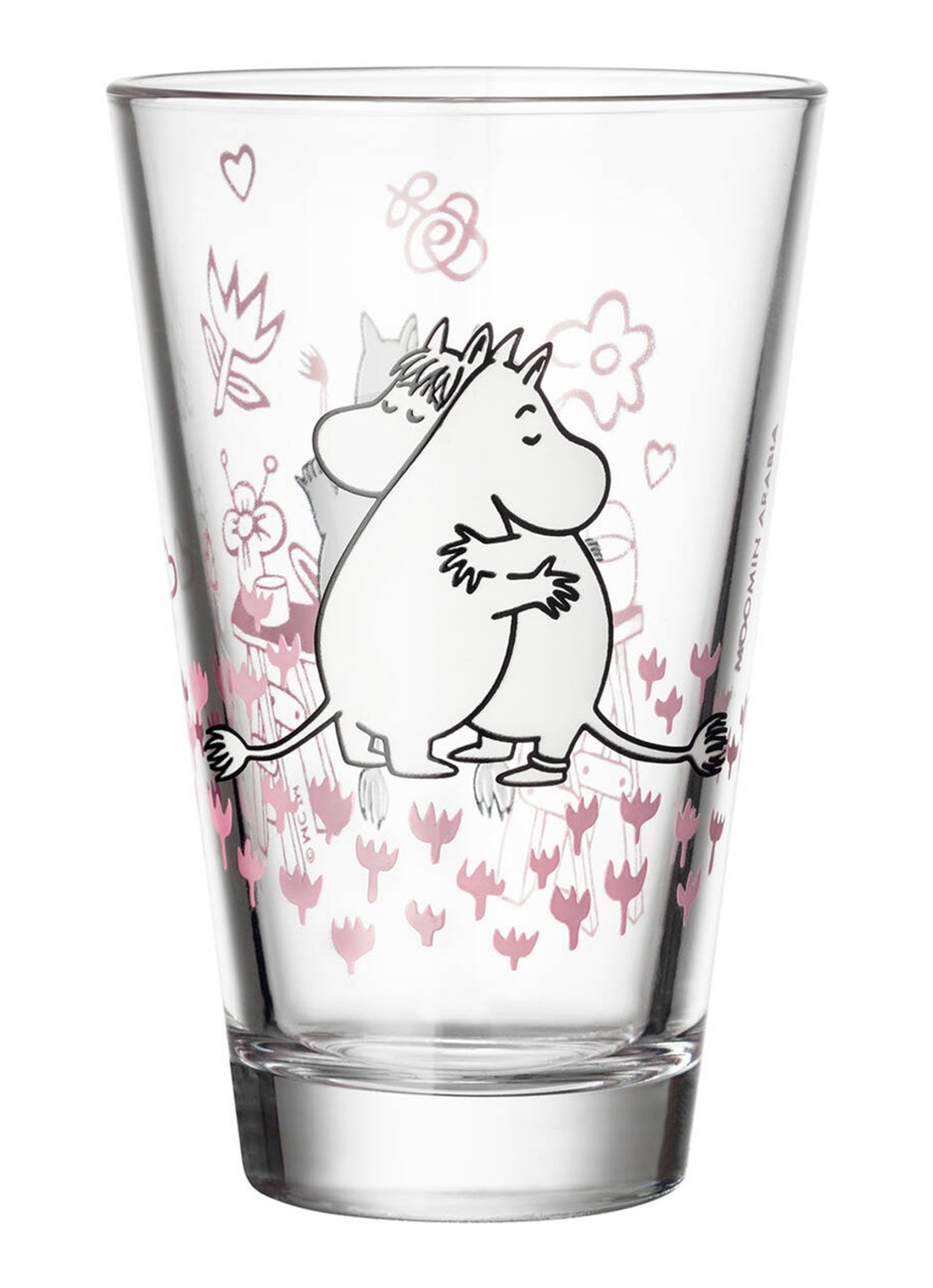Arabia Moomin Love drinkglas 30 cl set van 2 - detail 5 transparant
