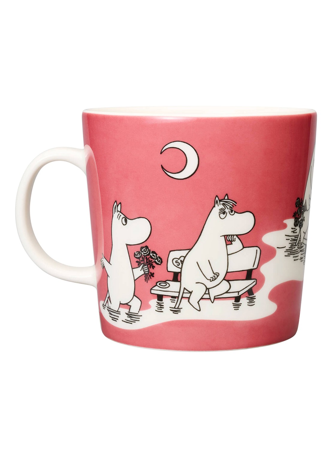 Arabia Moomin mok 40 cl - voorkant 2 roze