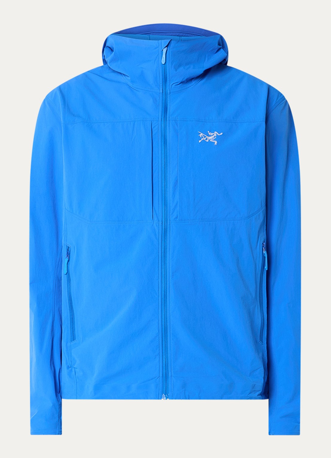 Arc'teryx Gamma windjack met logoborduring en ritszakken - voorkant 3 donkerblauw
