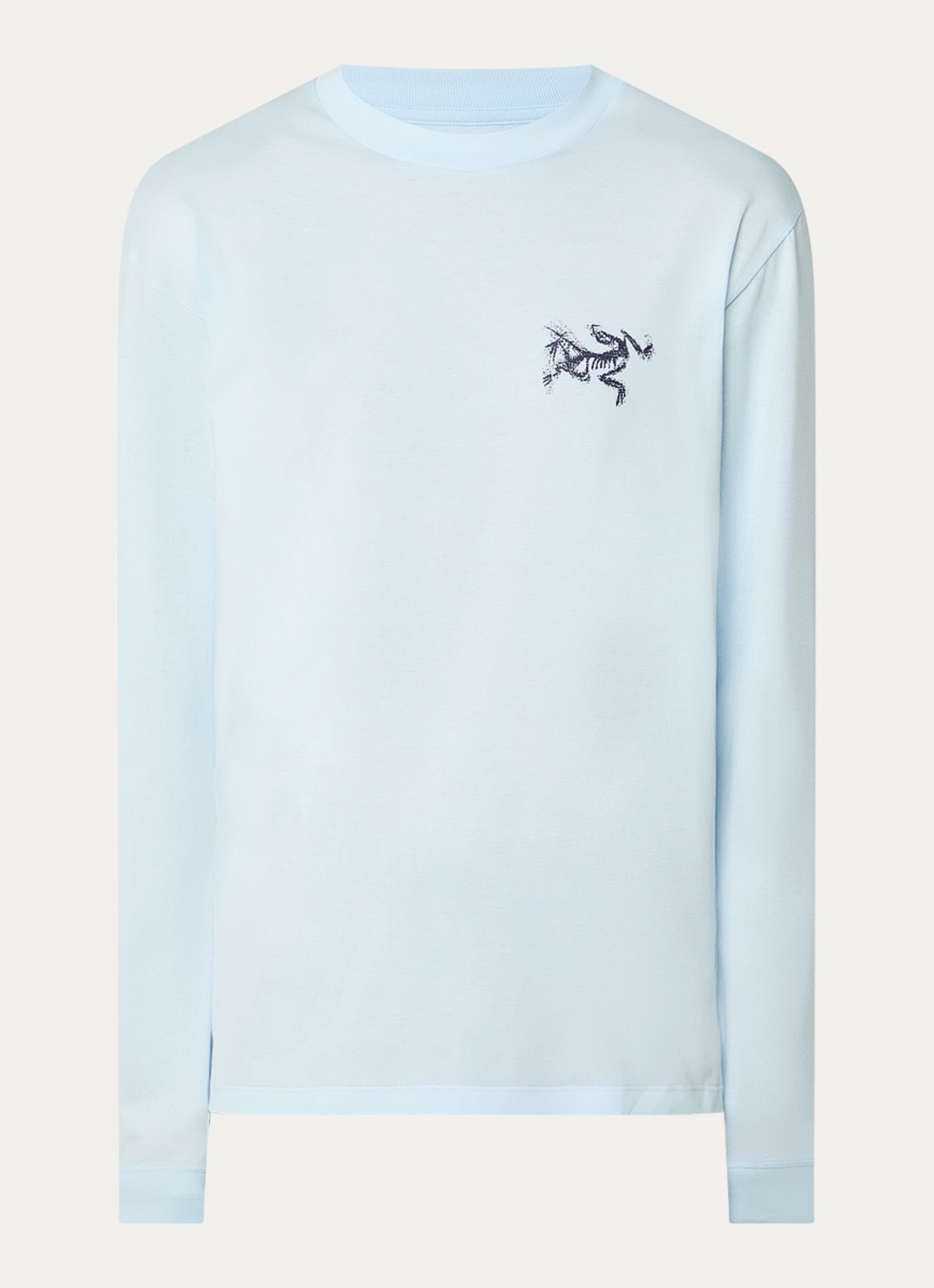 Arc'teryx Kragg longsleeve met logo- en backprint - voorkant 3 lichtblauw