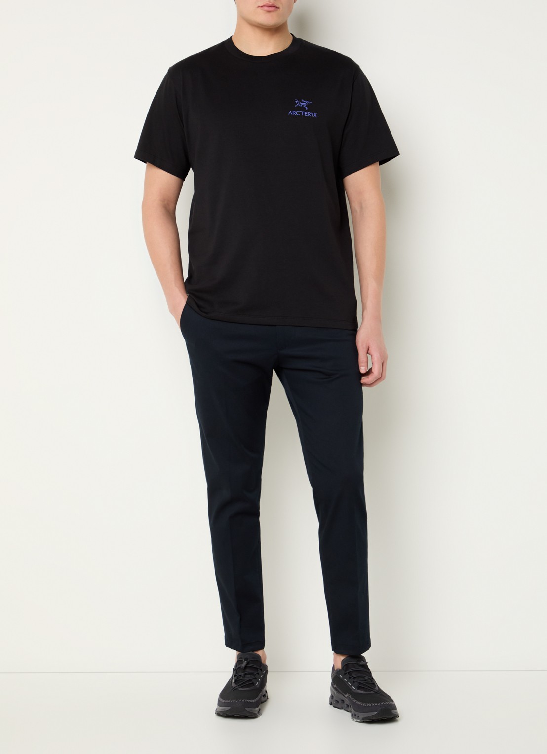 Arc'teryx Kragg T-shirt met logo- en backprint - voorkant 4 zwart