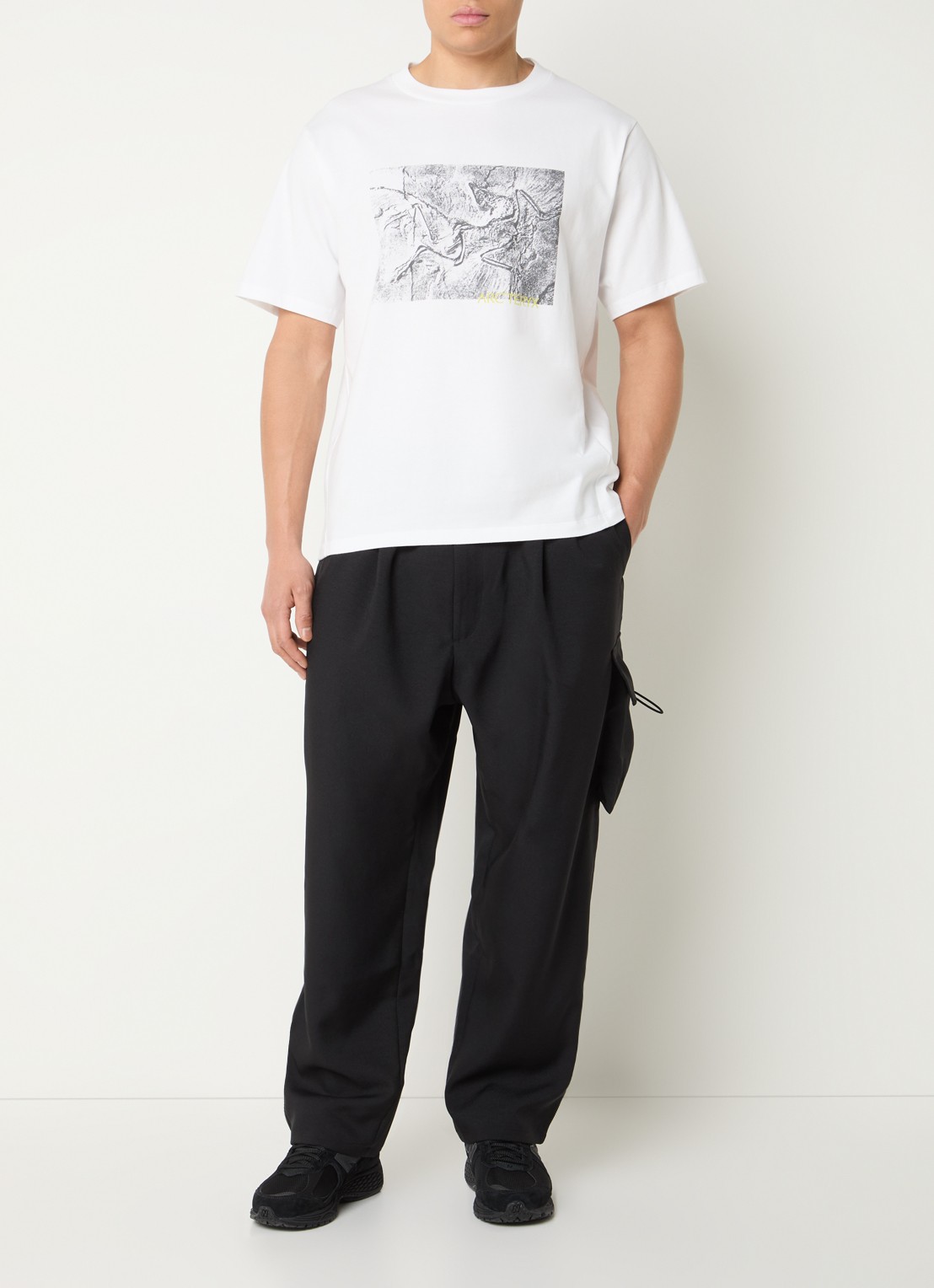 Arc'teryx Kragg T-shirt met print - voorkant 2 wit