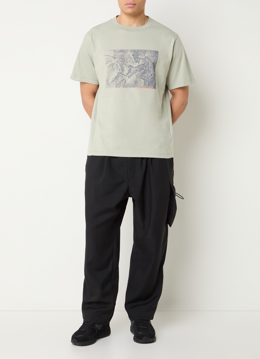 Arc'teryx Kragg T-shirt met print - voorkant 4 lindegroen