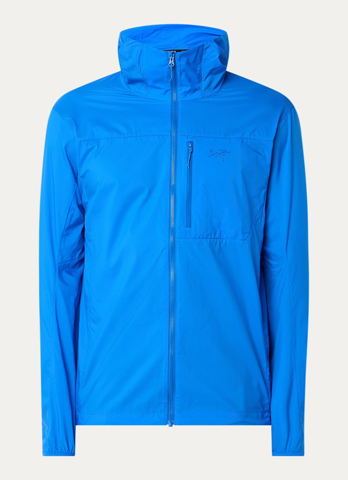 Arc'teryx Squamish windjack met capuchon en waterafstotende coating - voorkant 2 blauw