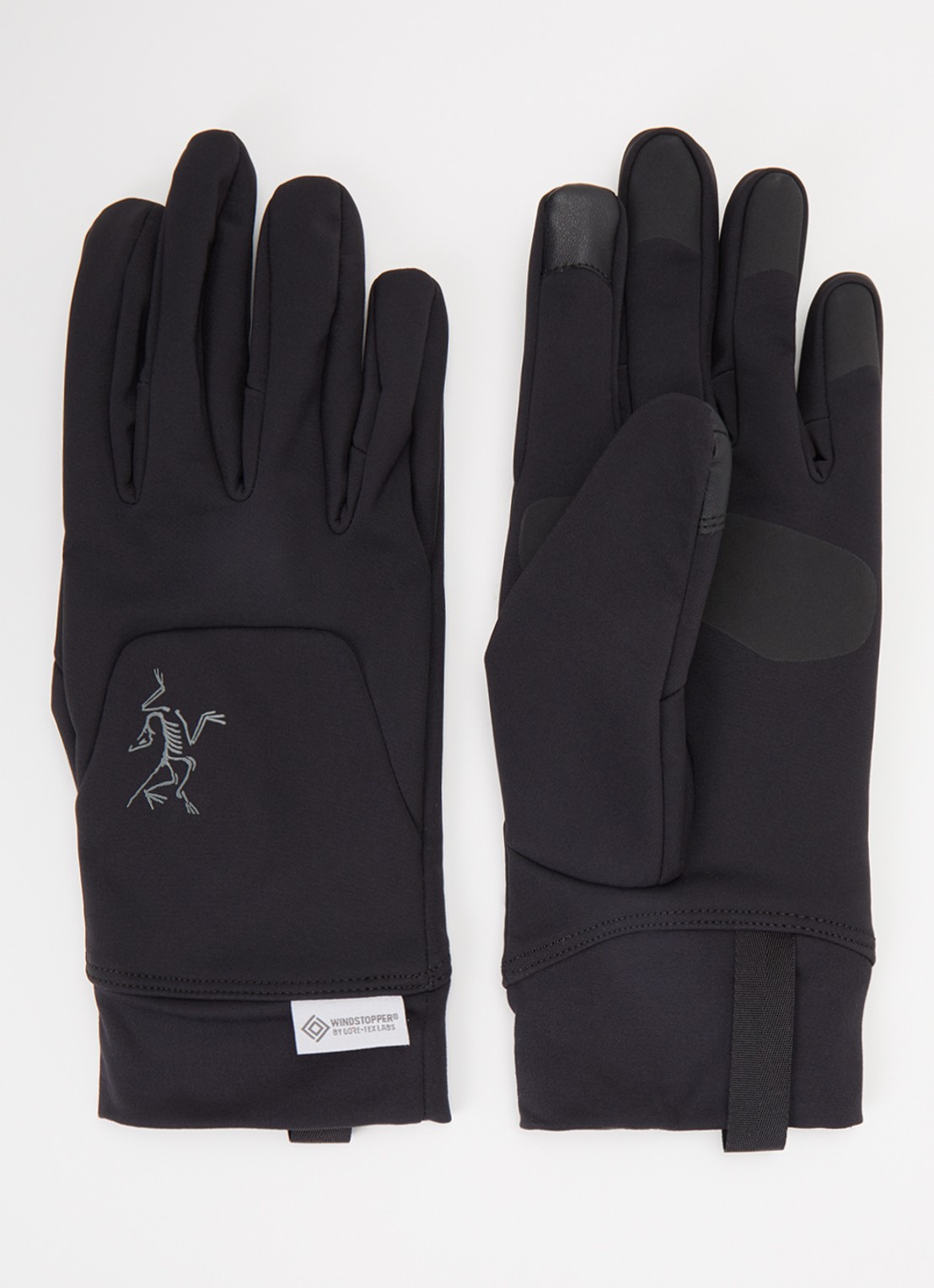 Arc'teryx Venta handschoenen met logo - voorkant zwart