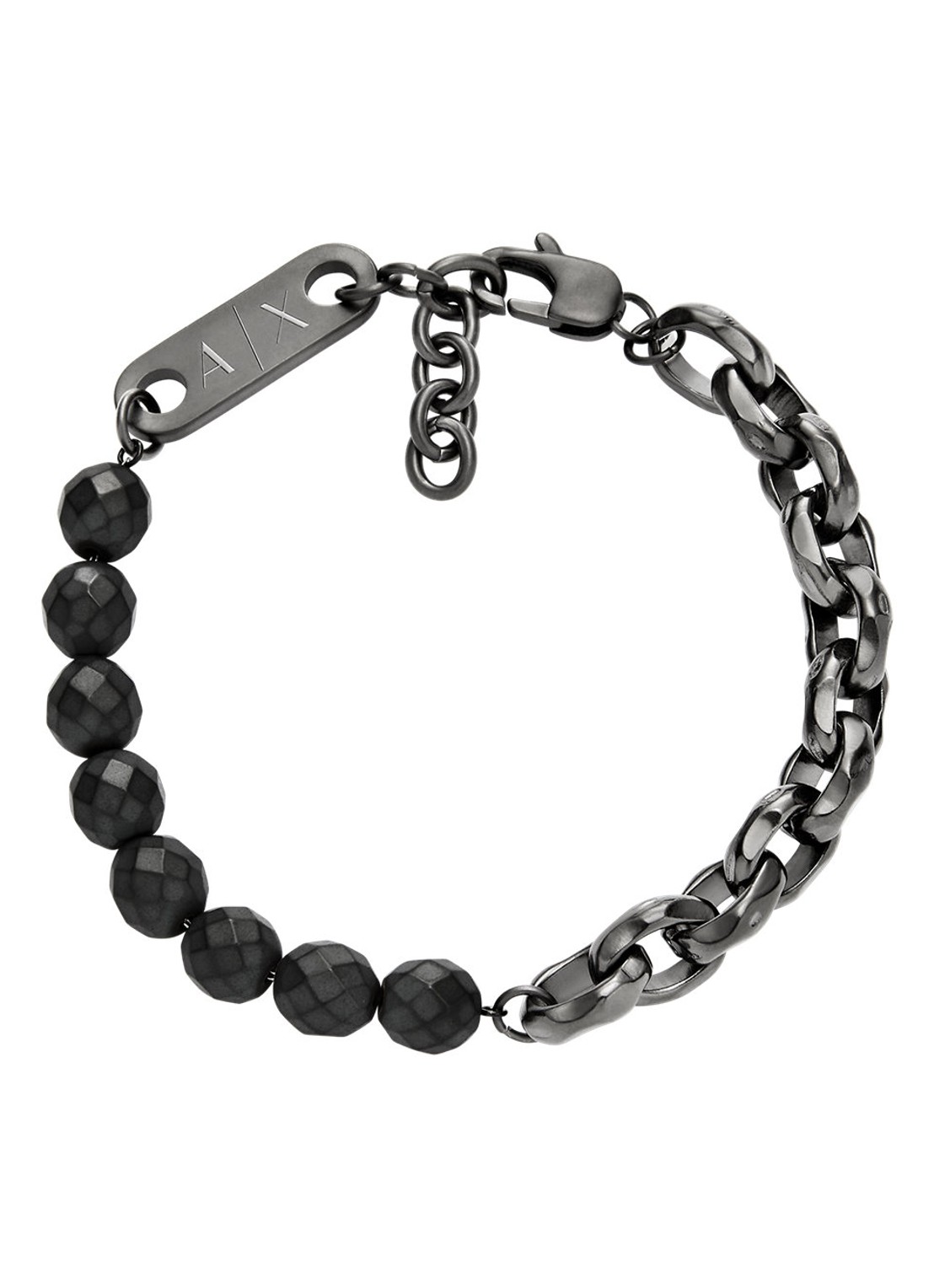 Armani Armband AXG0151060 - detail 2 antraciet