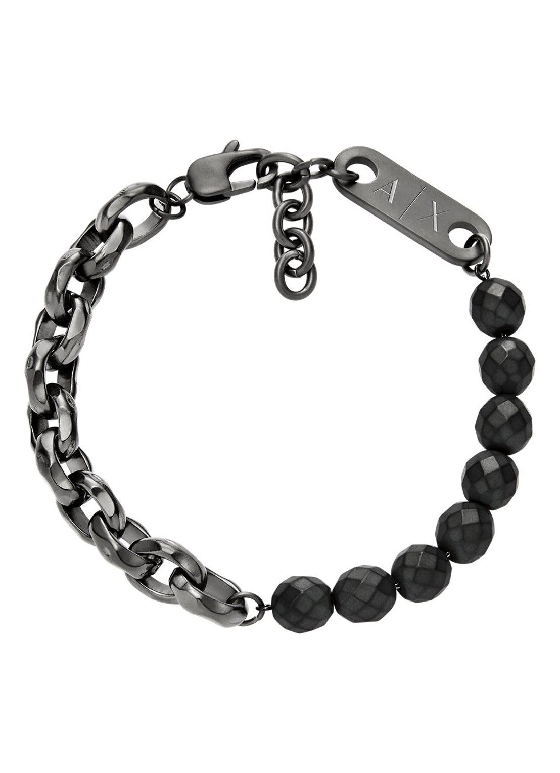 Armani Armband AXG0151060 - voorkant antraciet
