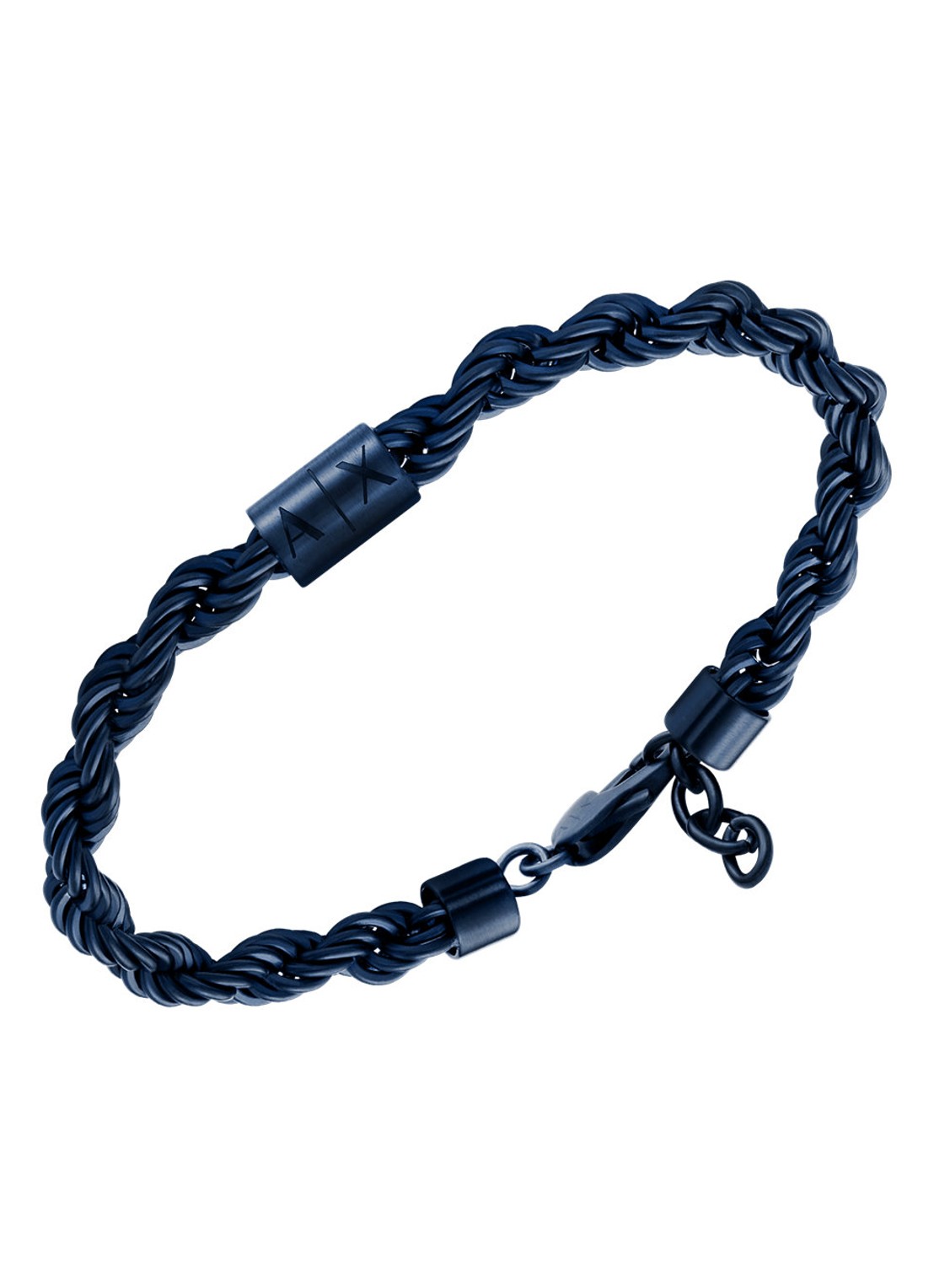 Armani Armband AXG0165470 - detail 2 donkerblauw