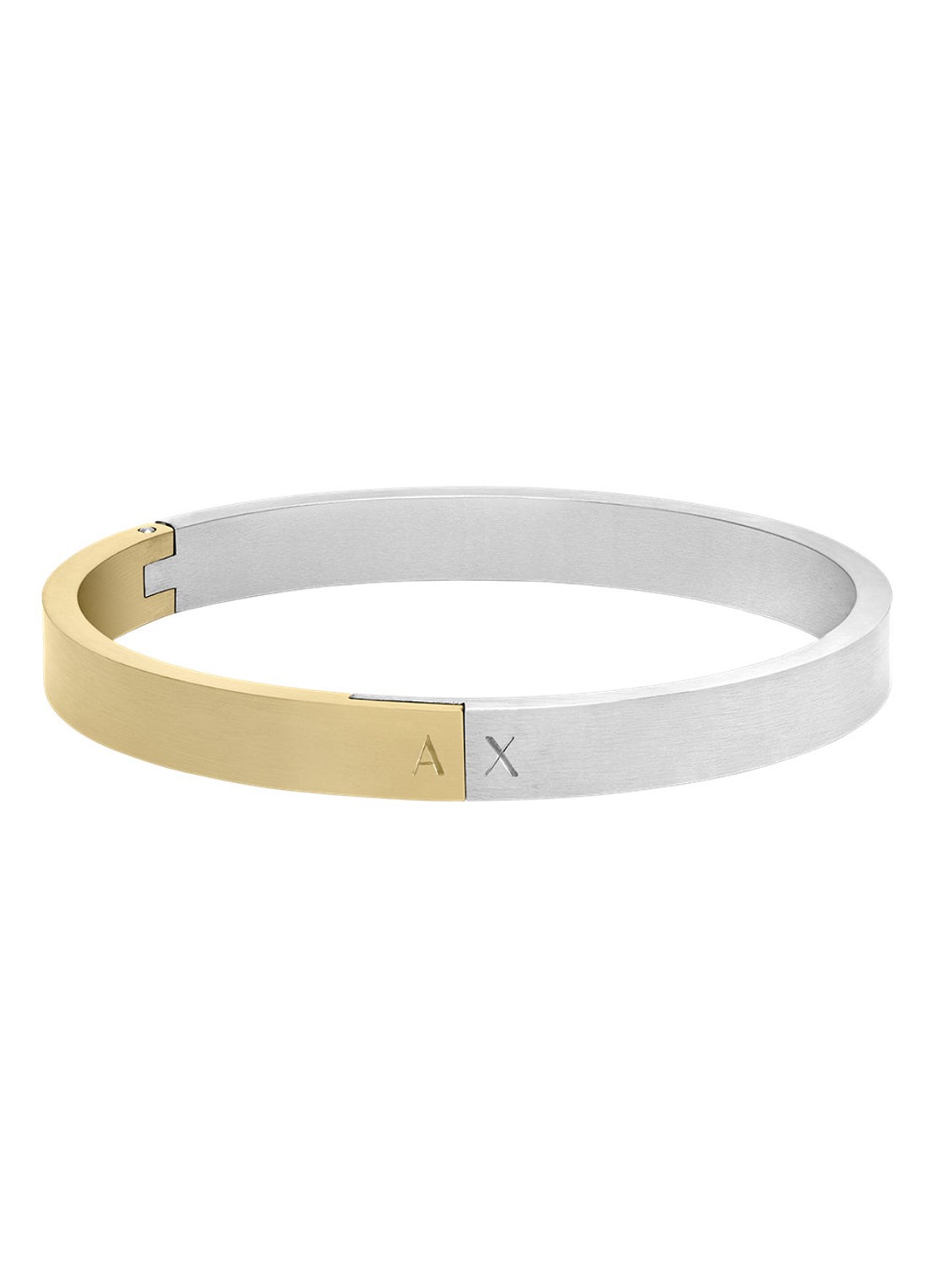 Armani Armband AXG0172040 - voorkant goud / zilver