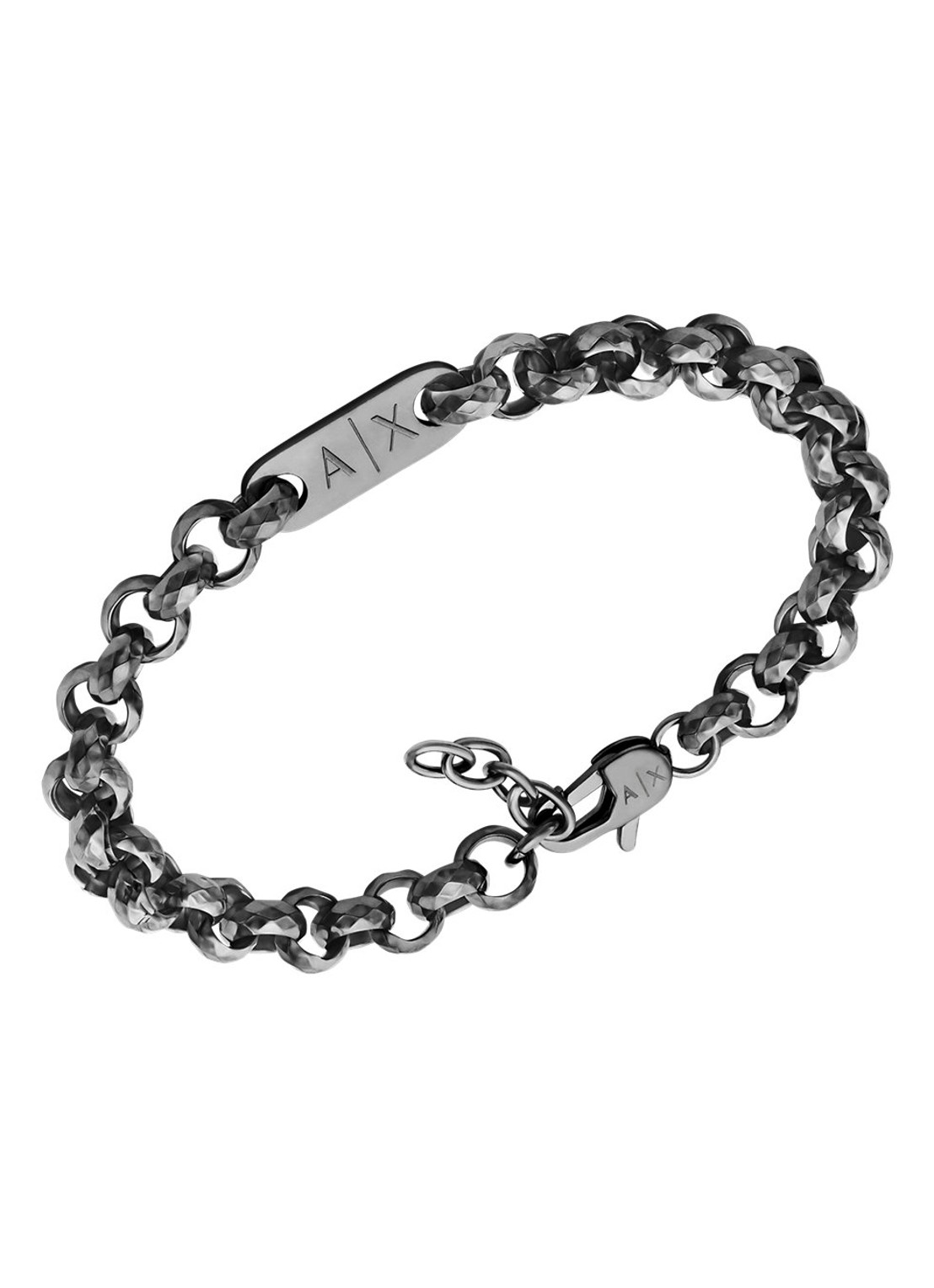 Armani Armband AXG0174040 - detail 2 antraciet
