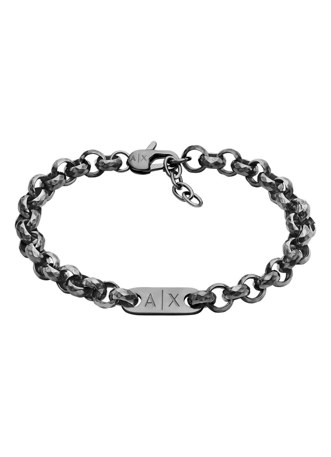 Armani Armband AXG0174040 - voorkant antraciet