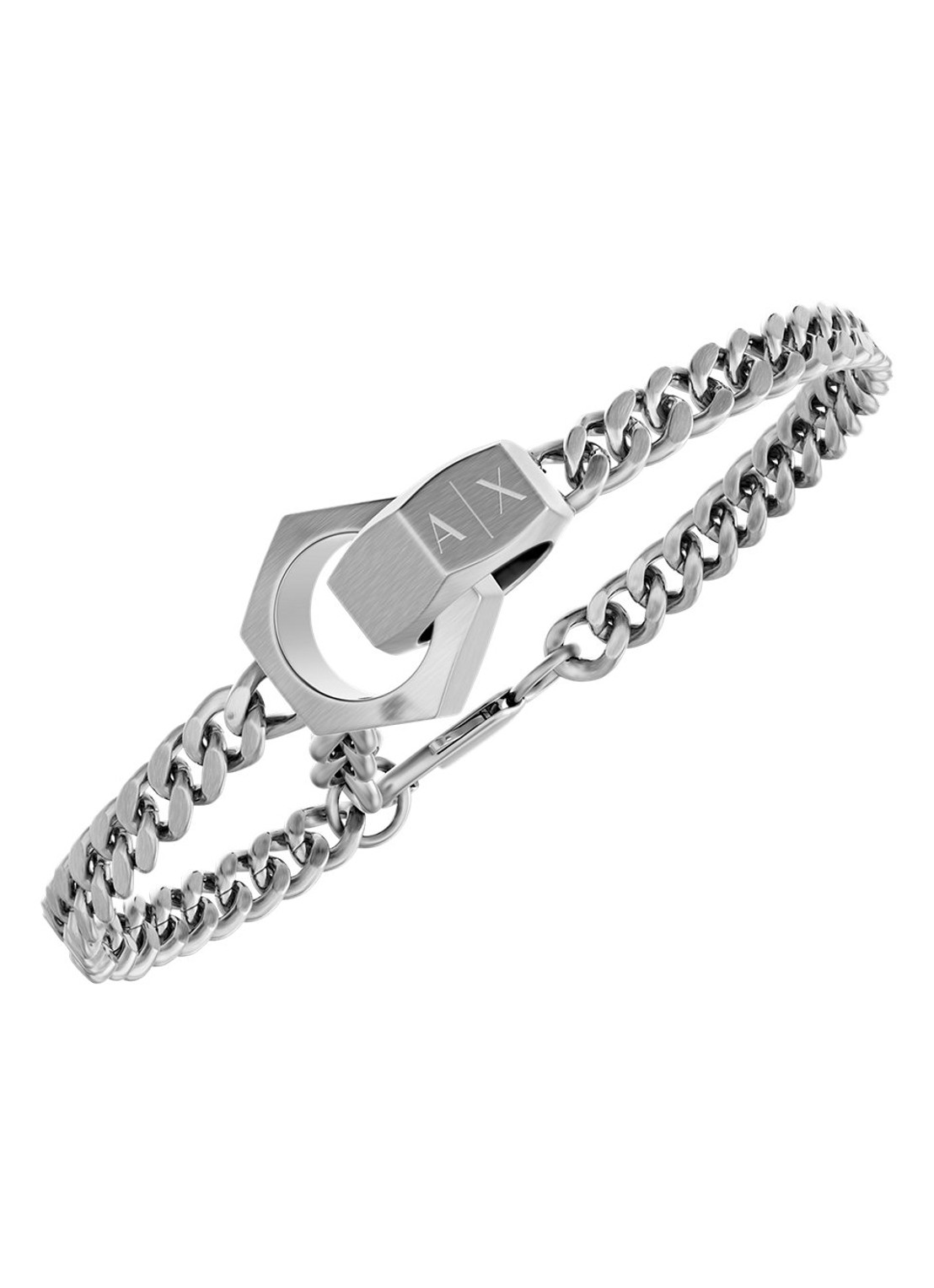 Armani Armband AXG0182040 - detail 2 zilver