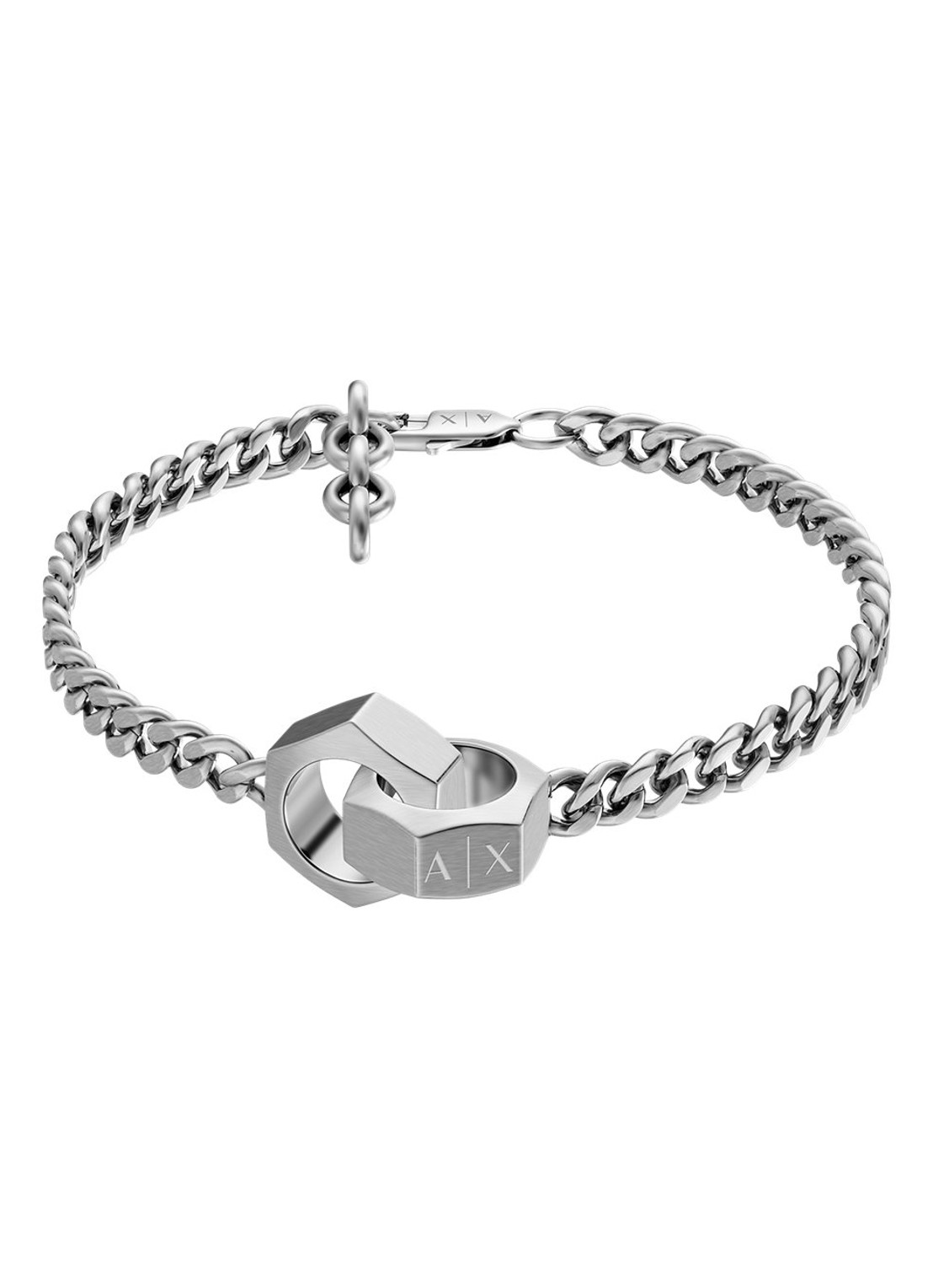 Armani Armband AXG0182040 - voorkant zilver