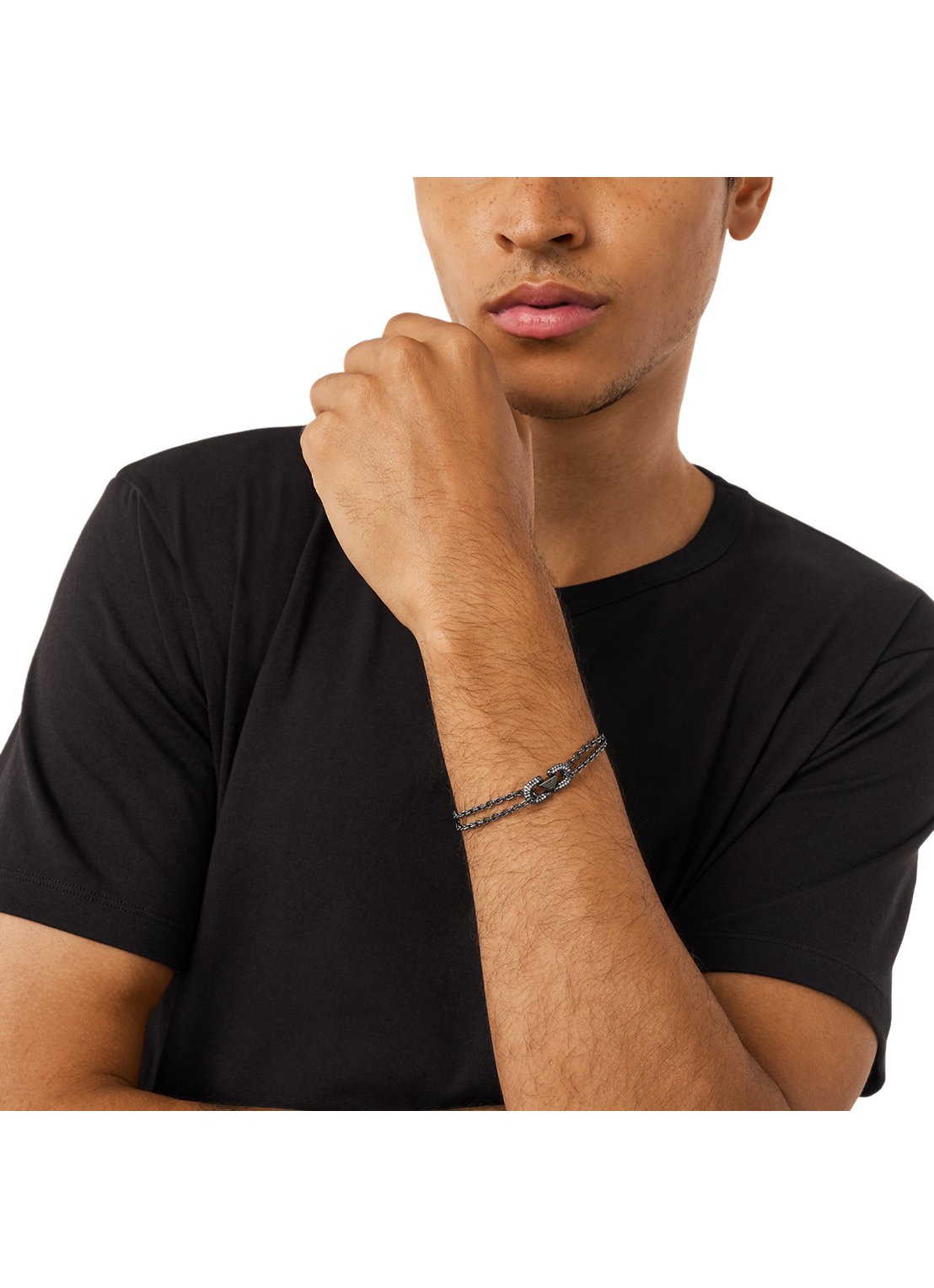 Armani Armband EGS3291001 - detail 3 antraciet