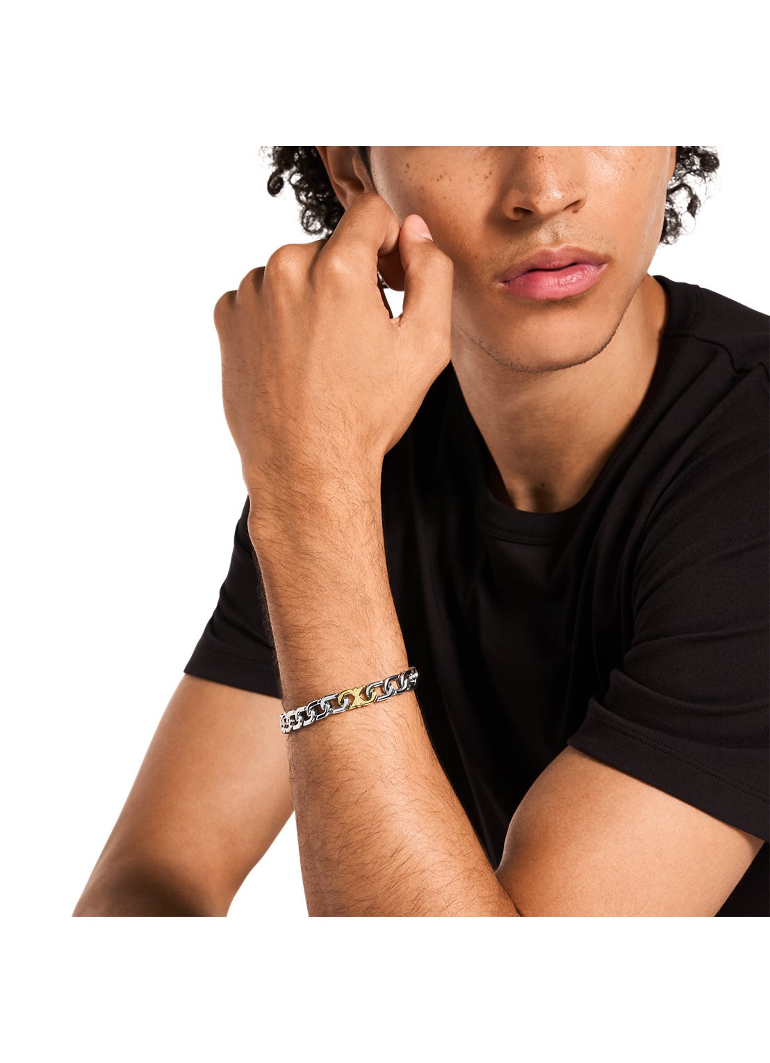 Armani Armband EGS3298040 - detail 3 zilver