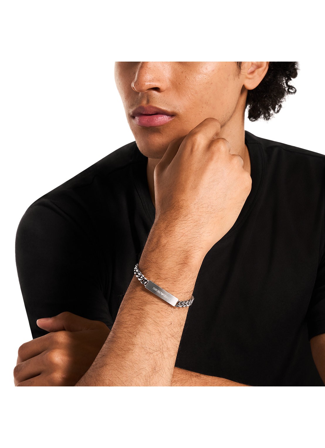 Armani Armband EGS3304040 - detail 3 zilver