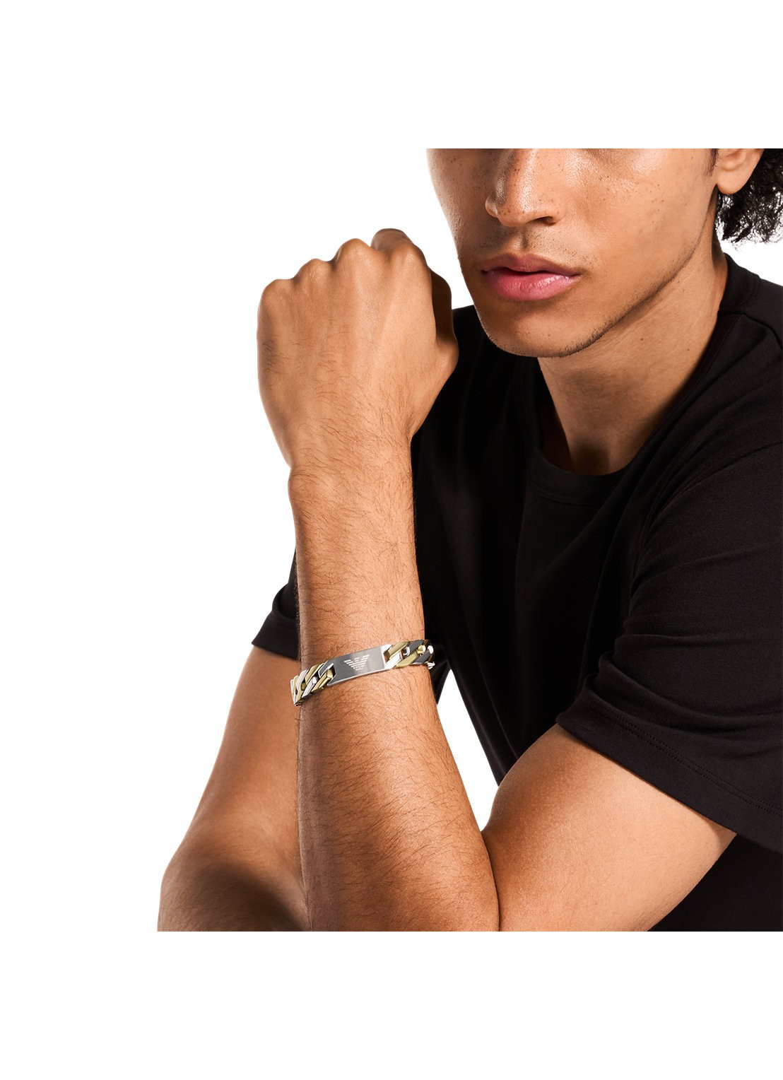 Armani Armband EGS3314040 - detail 2 goud / zilver