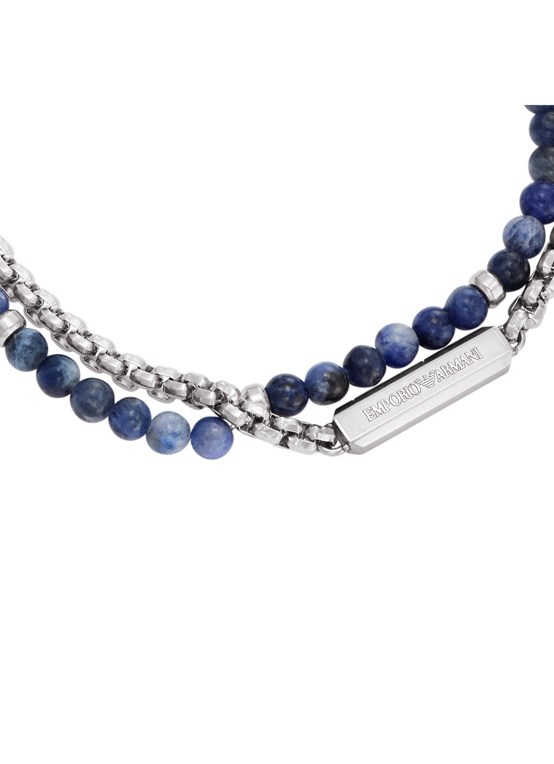 Armani Armband EGS3323040 - detail 2 zilver