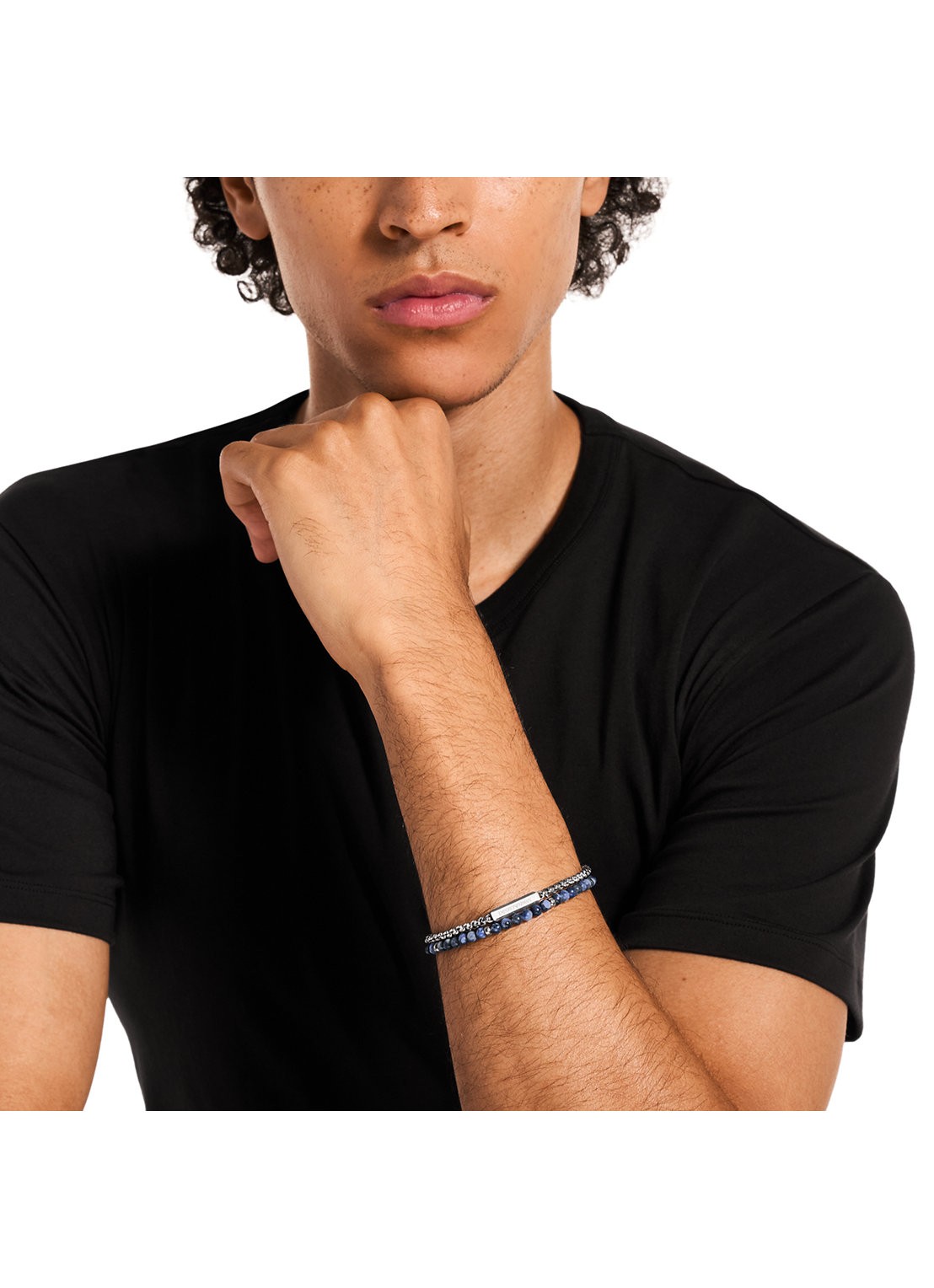 Armani Armband EGS3323040 - detail 4 zilver